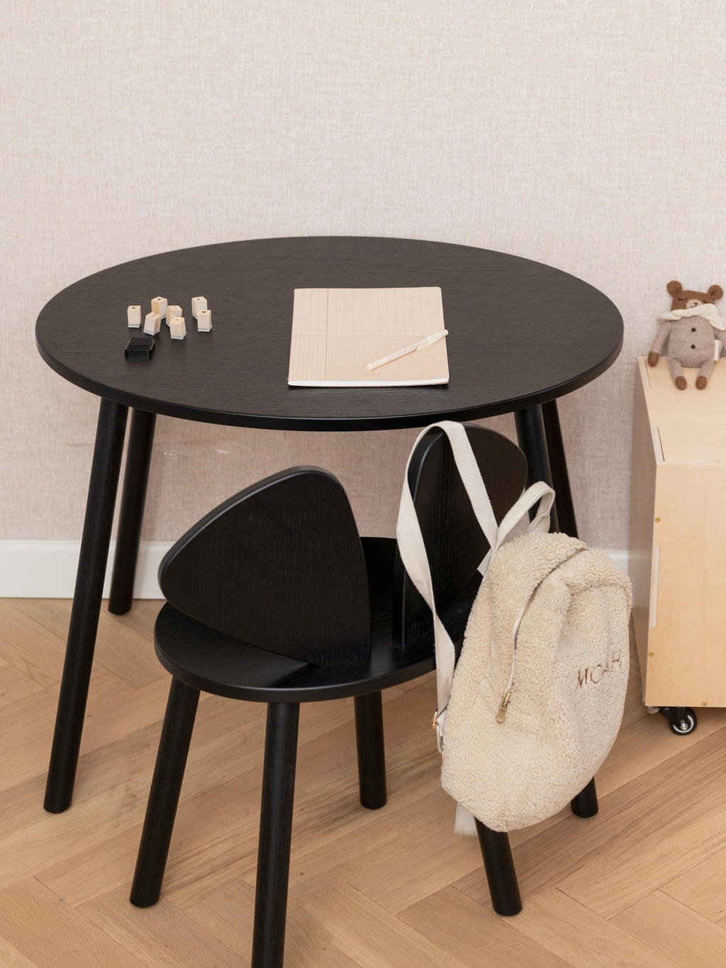 Mouse Children's Table with Children's Chair, Set of 2