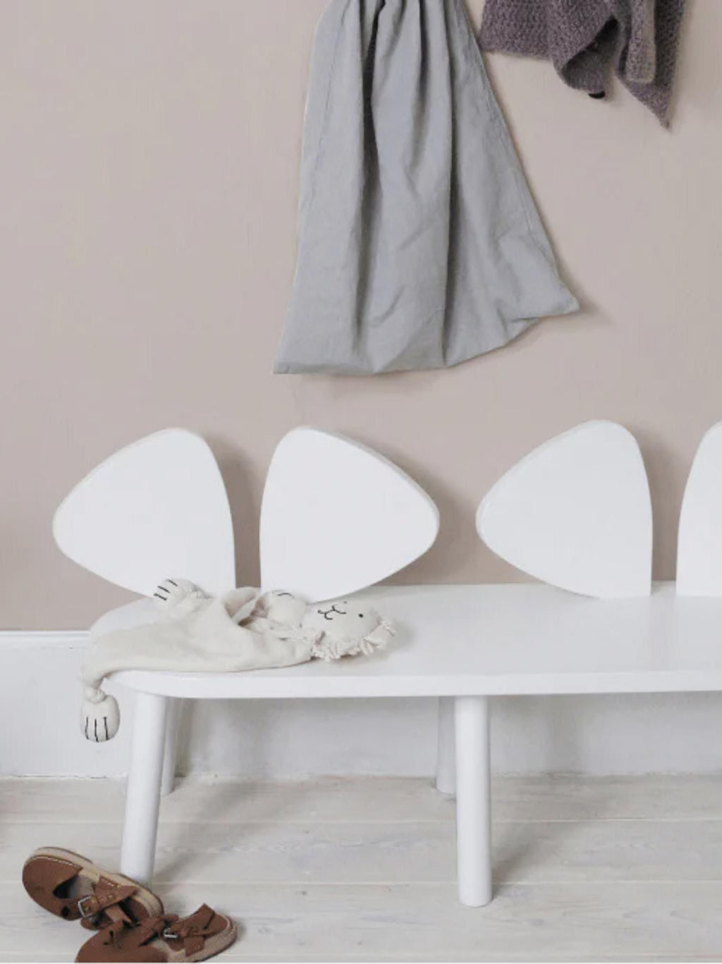 Mouse Kids Wooden Bench