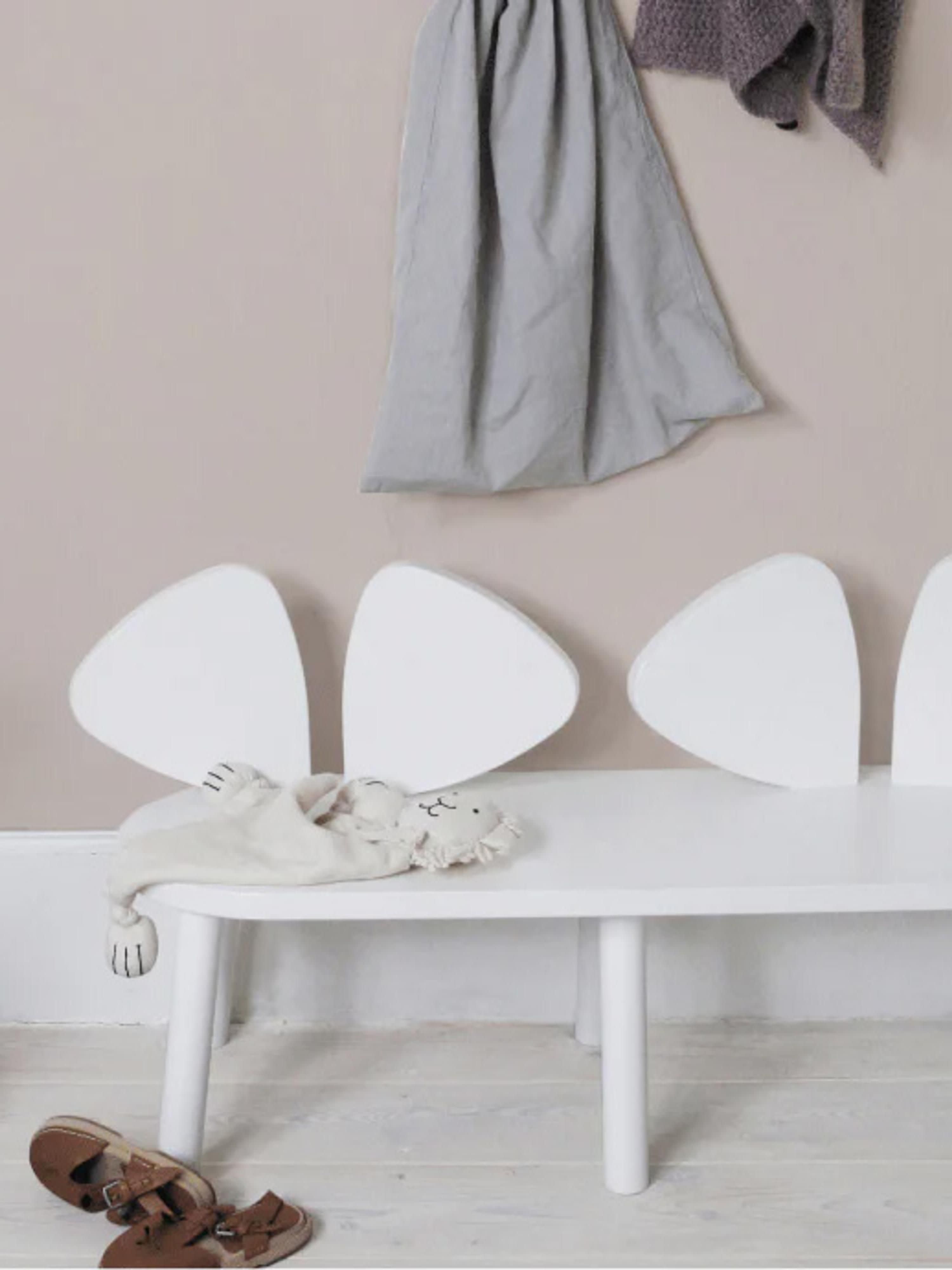 Mouse Kids Wooden Bench