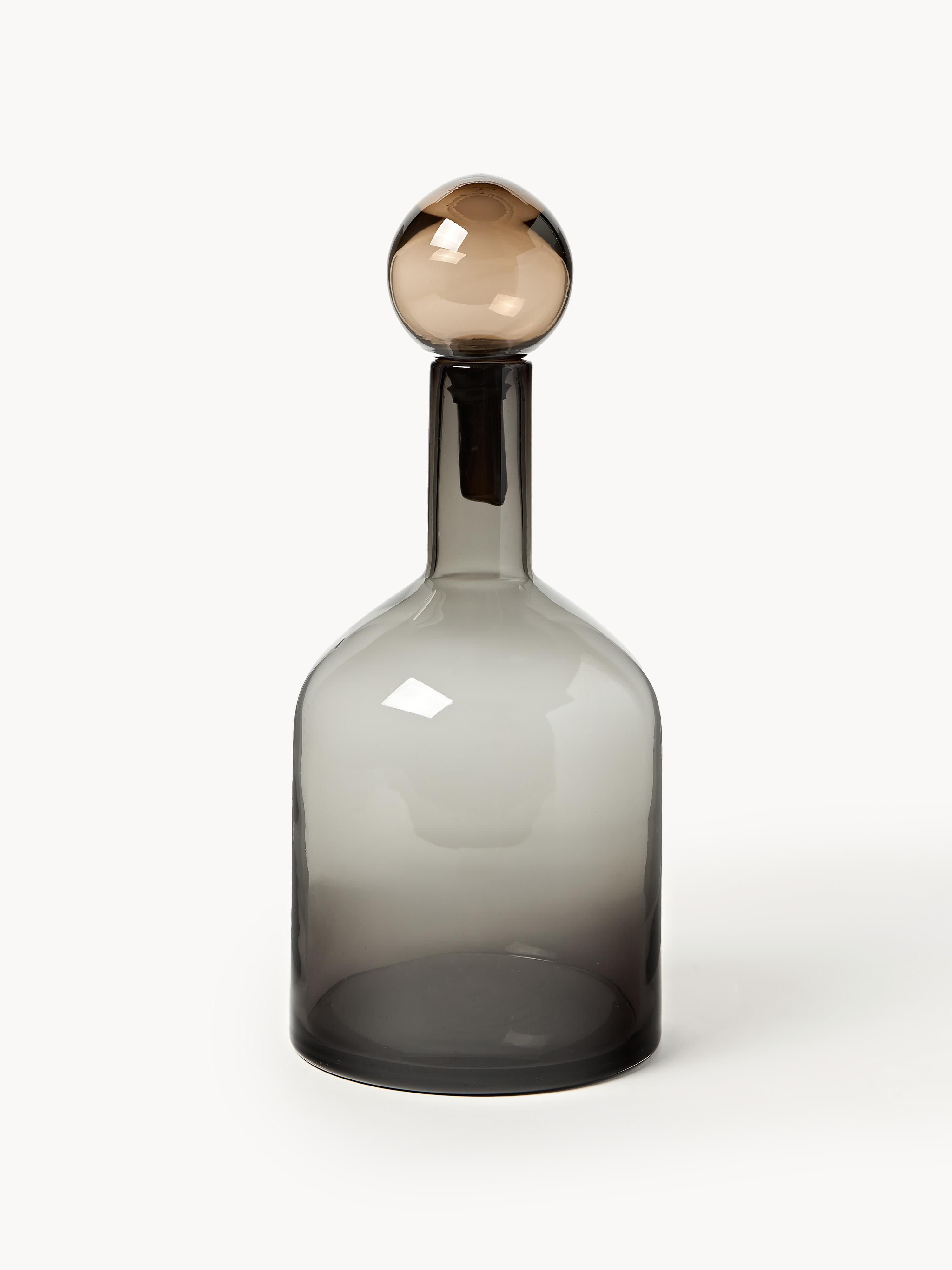 Bubbles Mouth-Blown Decorative Bottles, Set of 4