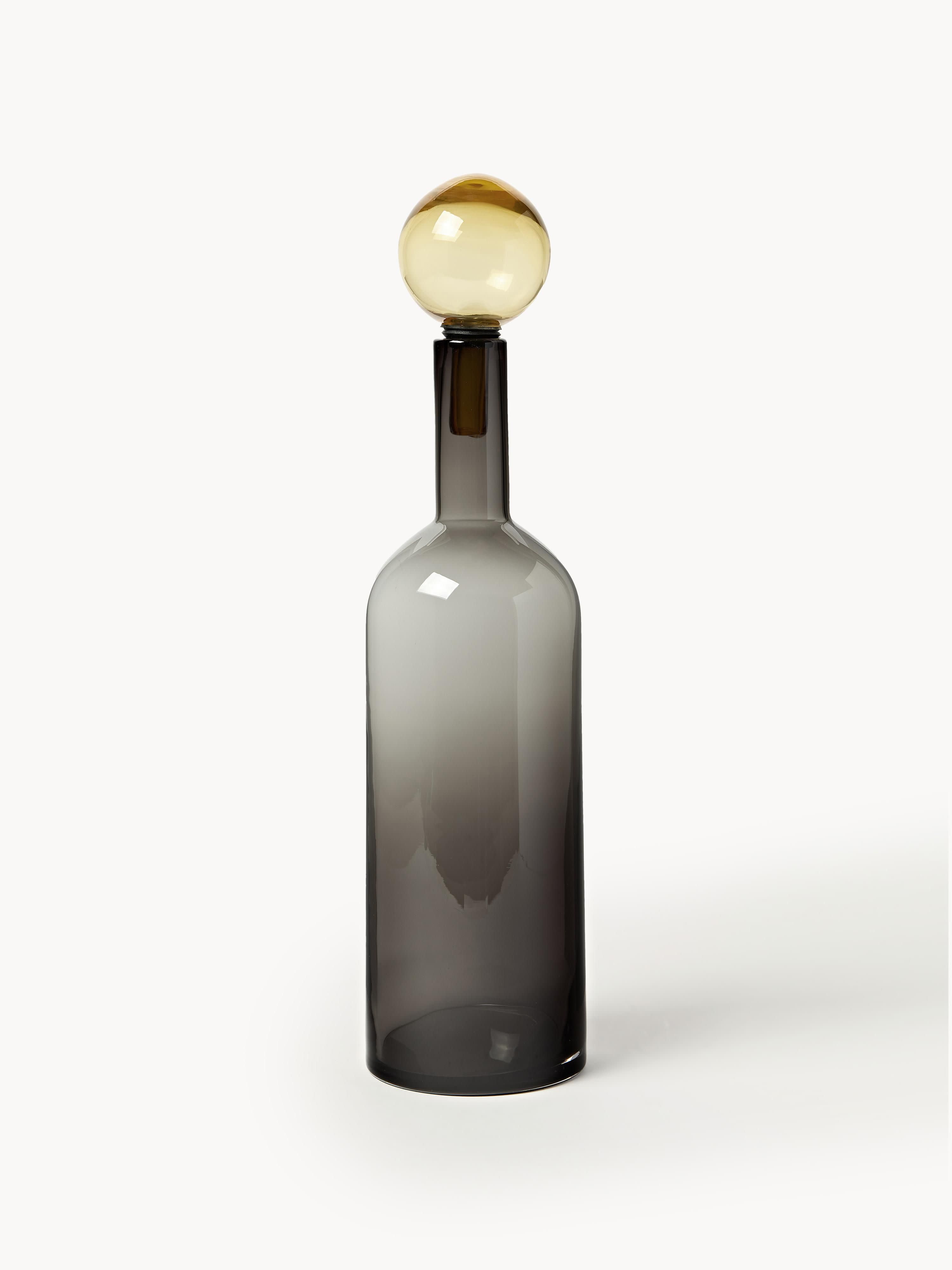 Bubbles Mouth-Blown Decorative Bottles, Set of 4
