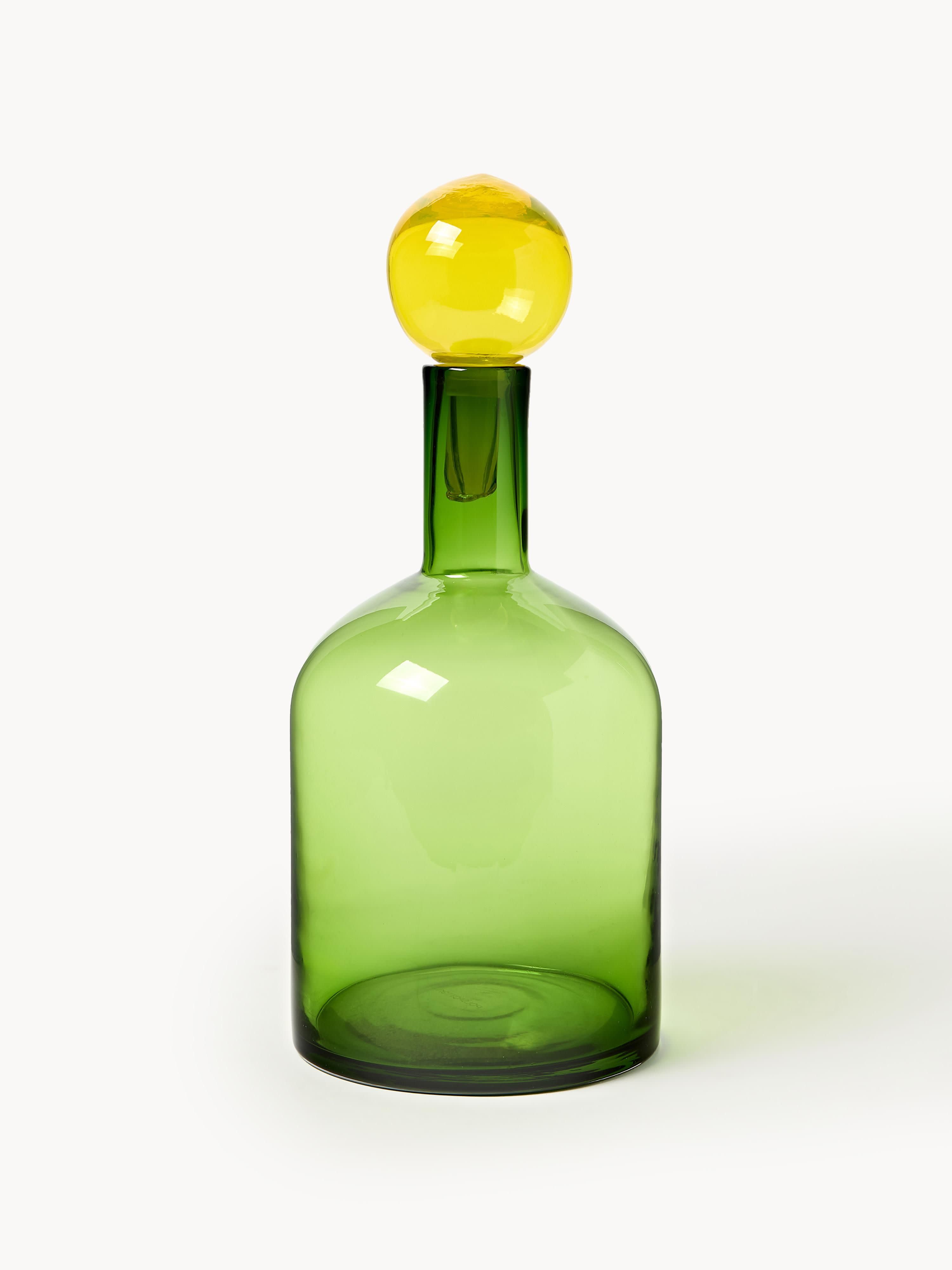 Bubbles Mouth-Blown Decorative Bottles, Set of 4