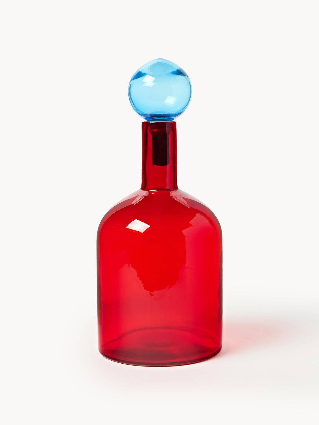 Bubbles Mouth-Blown Decorative Bottles, Set of 4