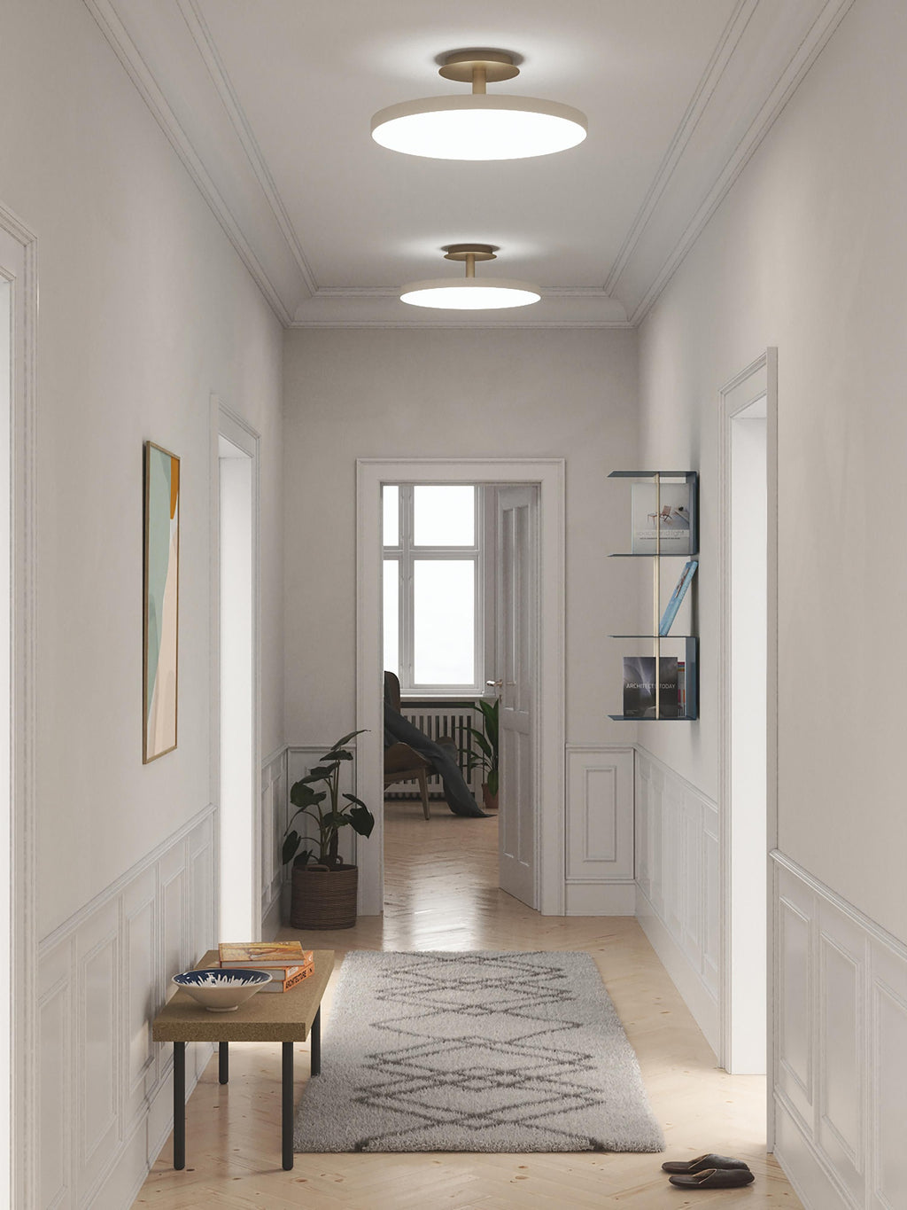 Asteria Dimmable LED Ceiling Lamp, in various sizes
