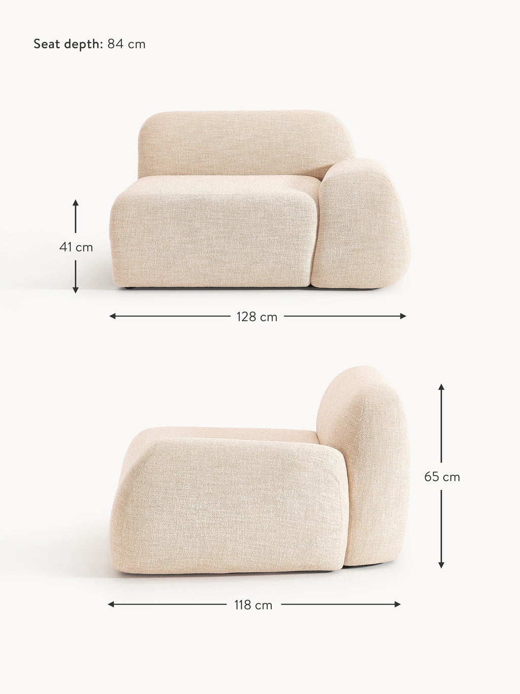 Wolke Bouclé Corner Module