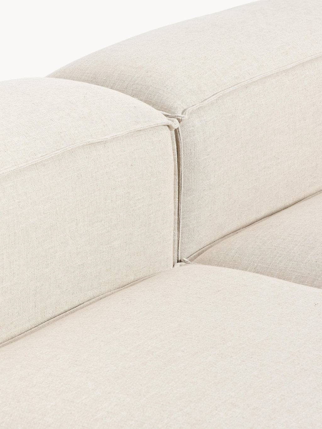 Lennon XL Linen Blend Modular Ottoman