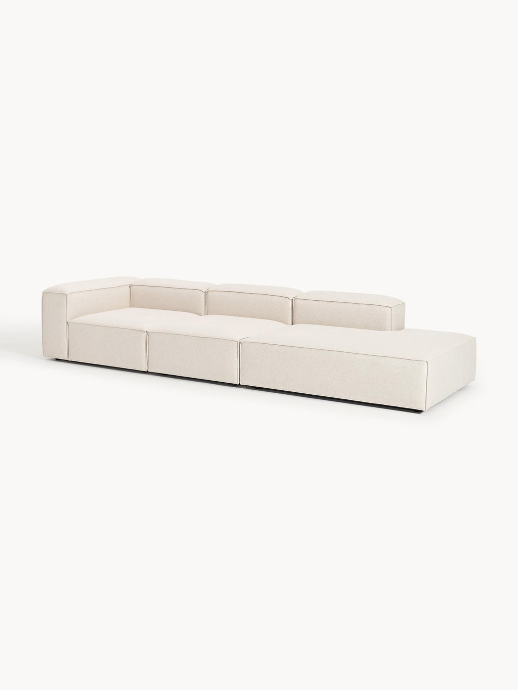 Lennon XL Linen Blend Modular Ottoman