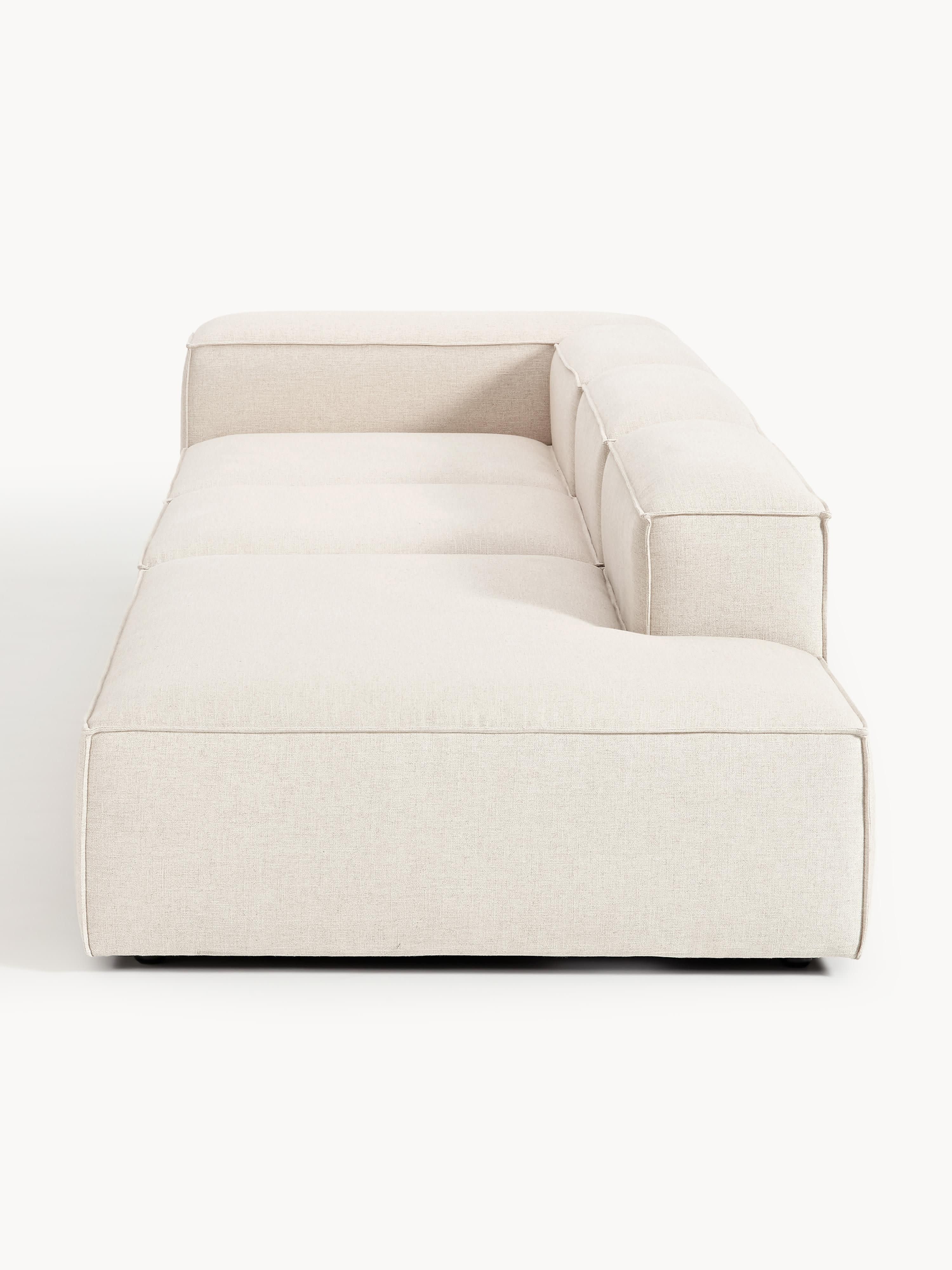 Lennon XL Linen Blend Modular Ottoman