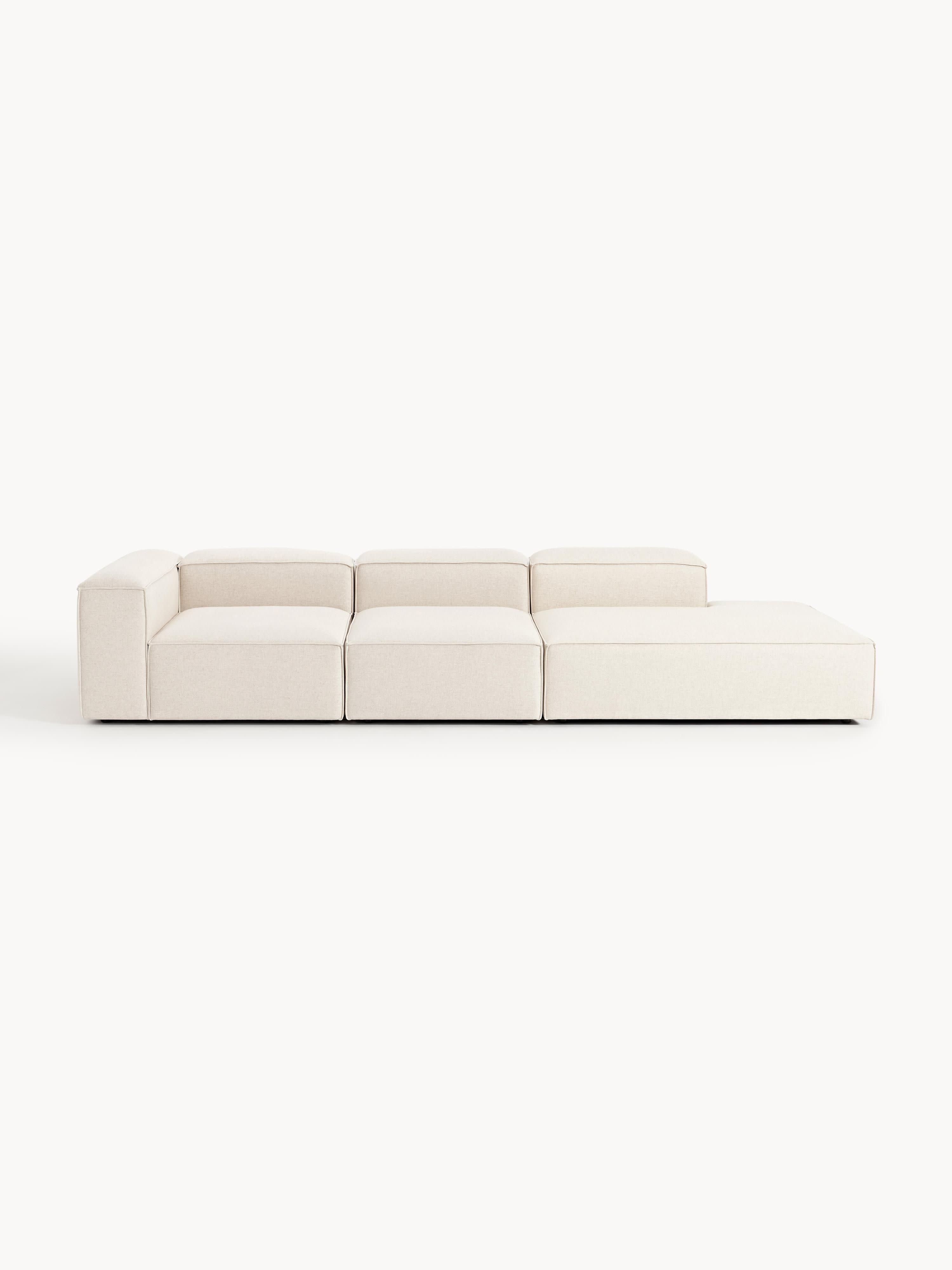 Gallery image 1 - XL Linen Blend Modular Ottoman Lennon