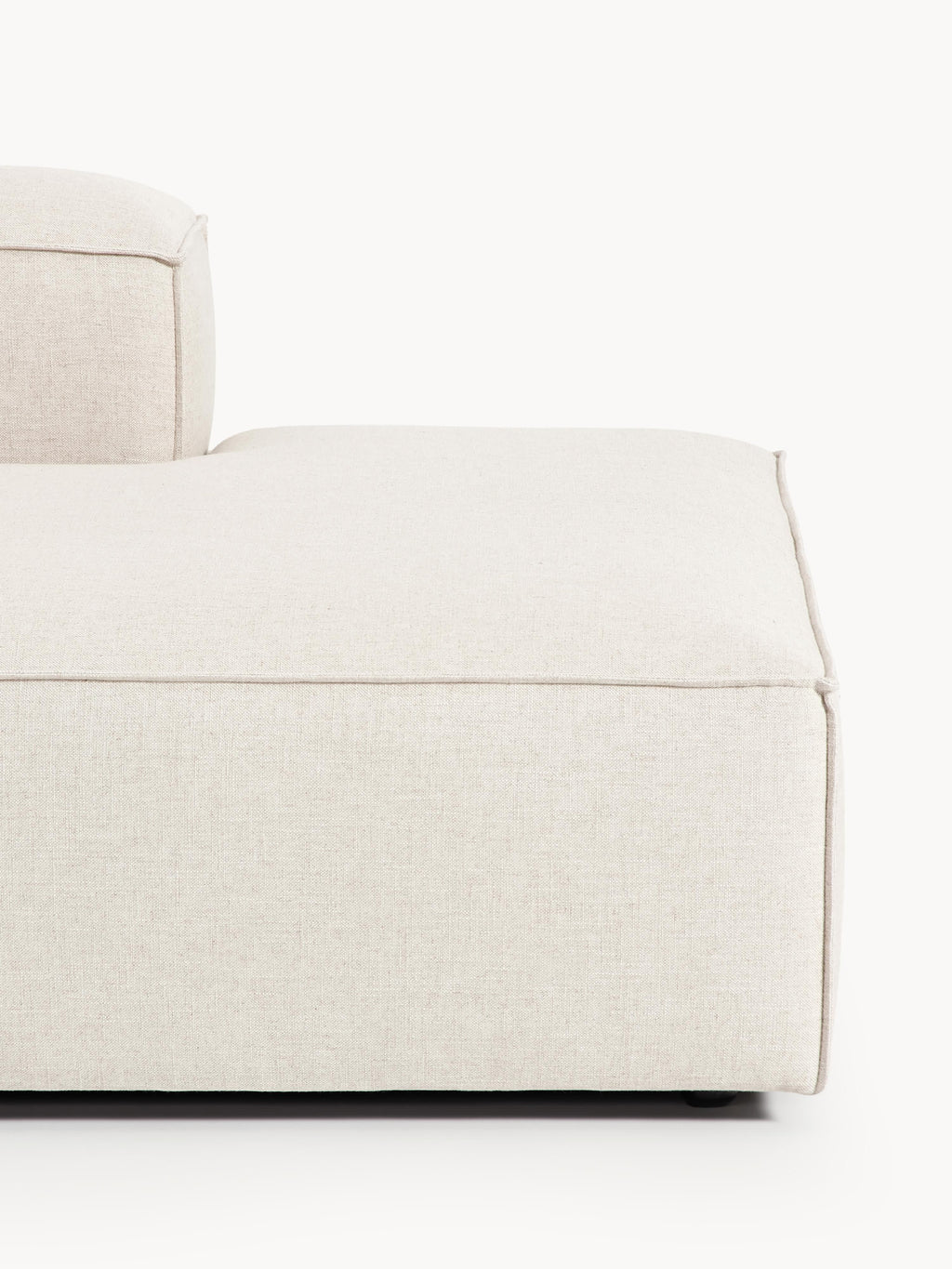 Lennon XL Linen Blend Modular Ottoman