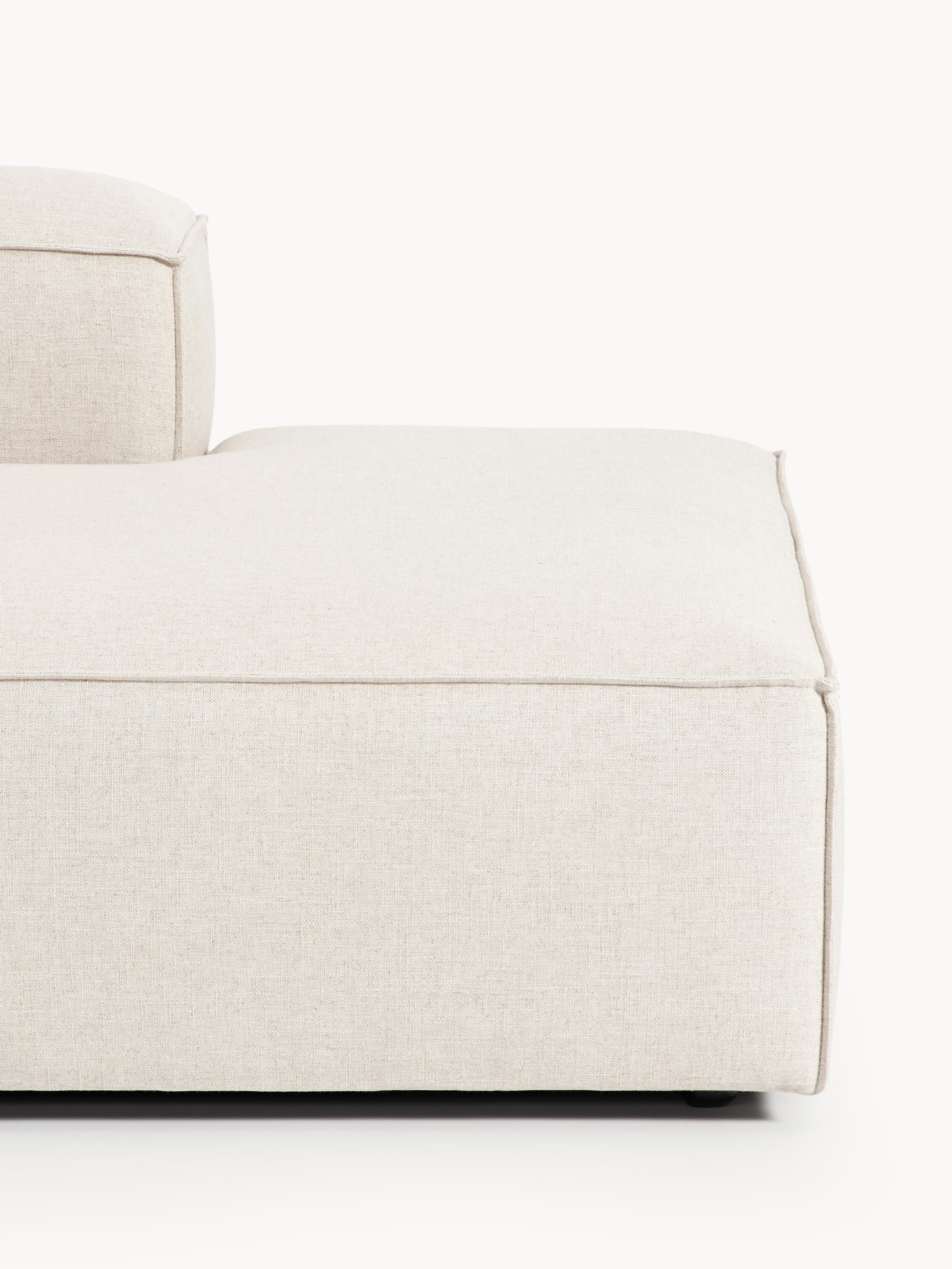 Lennon XL Linen Blend Modular Ottoman
