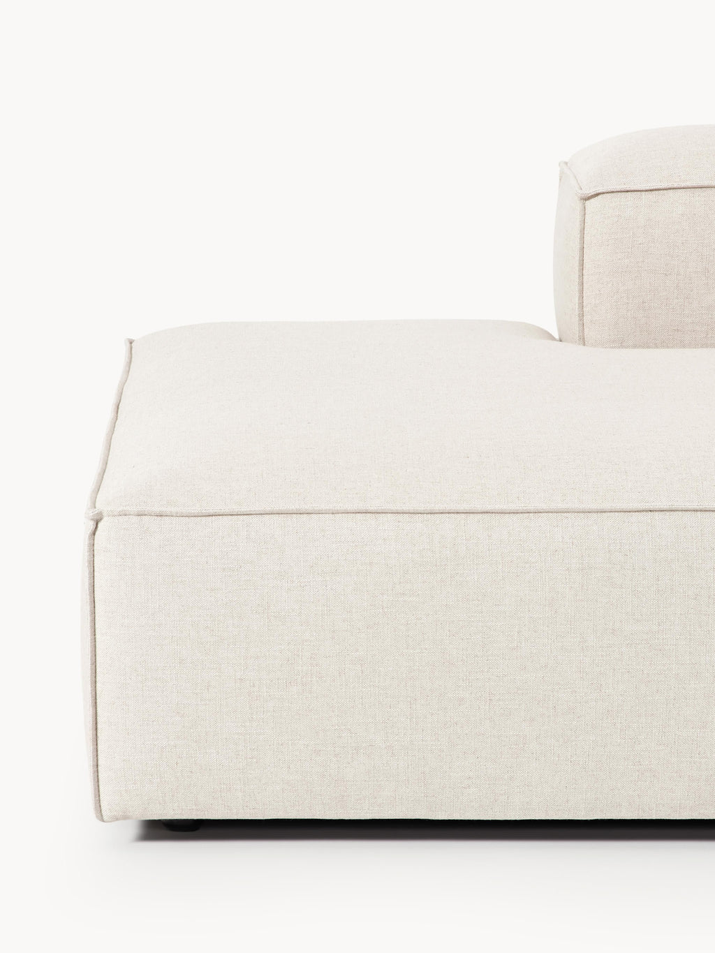 Lennon XL Linen Blend Modular Ottoman