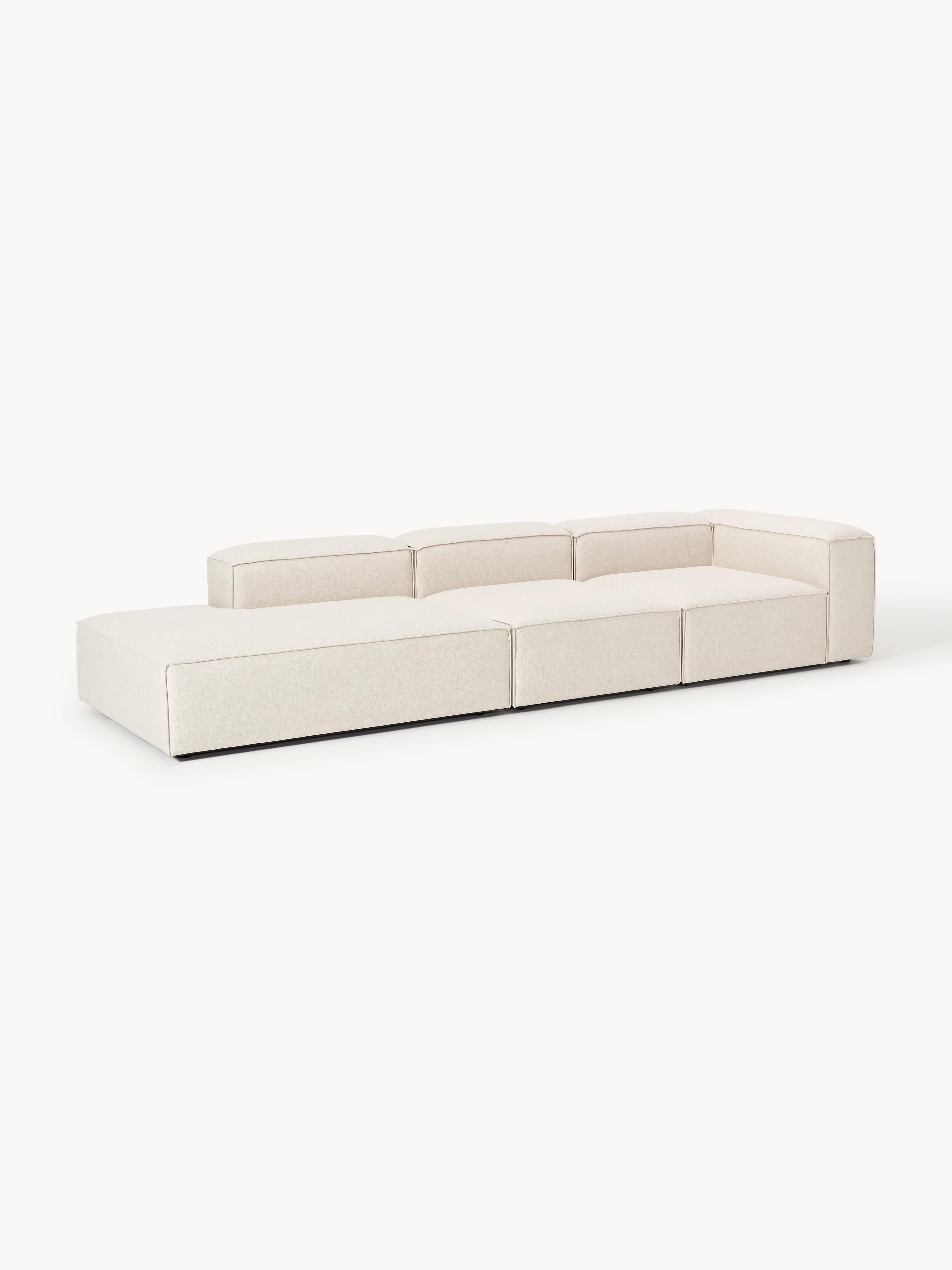 Lennon XL Linen Blend Modular Ottoman
