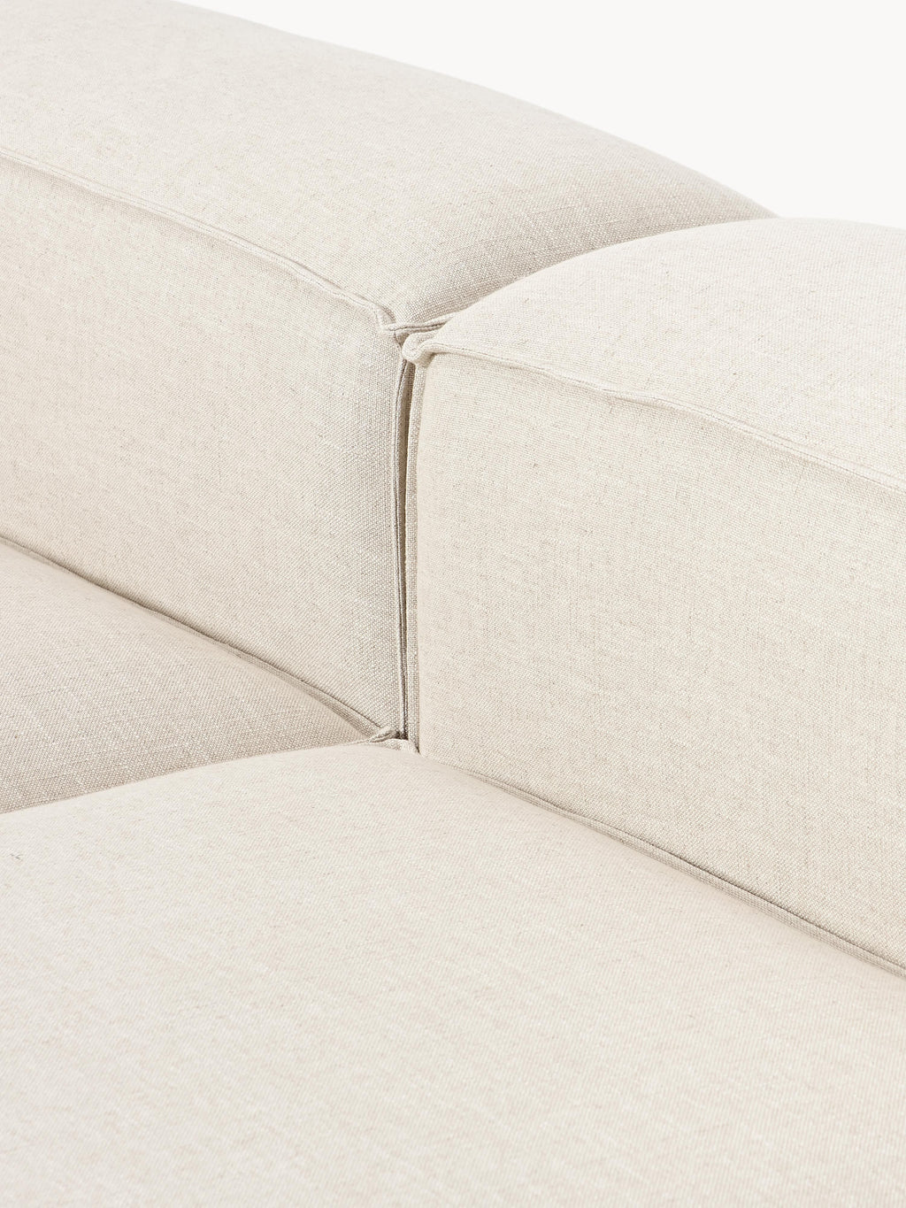 Lennon XL Linen Blend Modular Ottoman