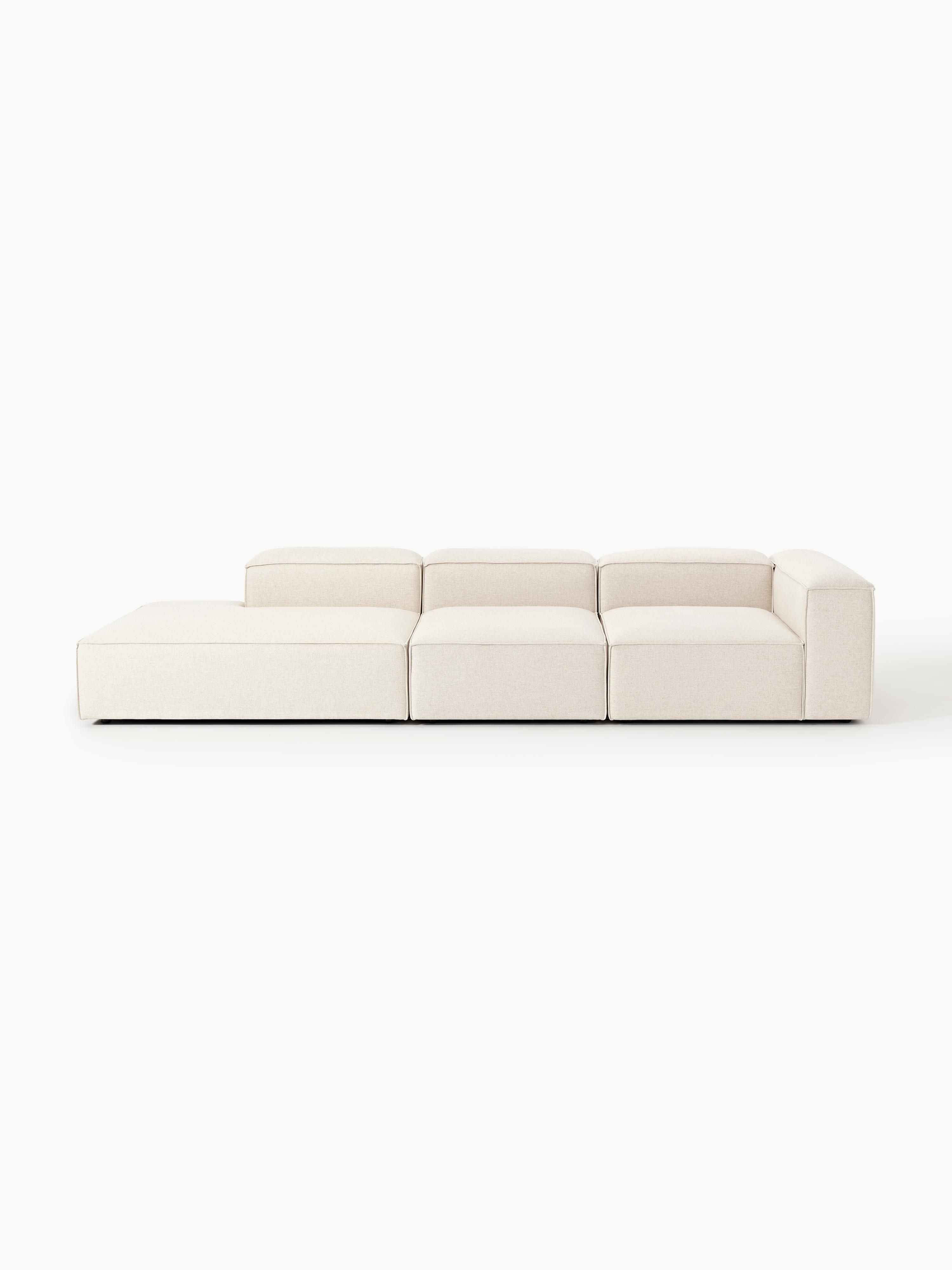 Lennon XL Linen Blend Modular Ottoman
