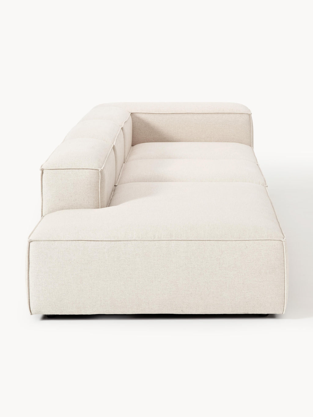 Lennon XL Linen Blend Modular Ottoman