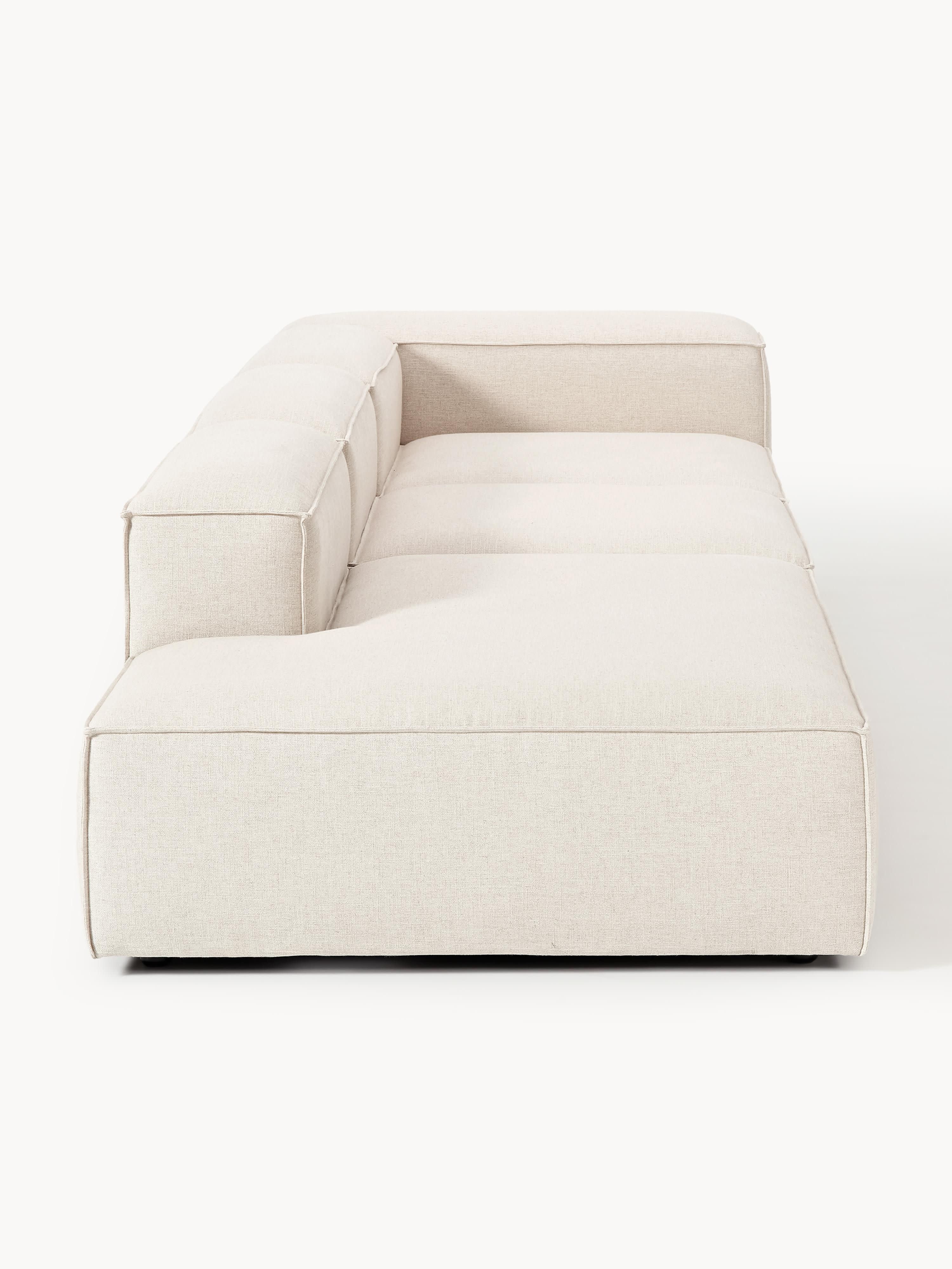 Lennon XL Linen Blend Modular Ottoman