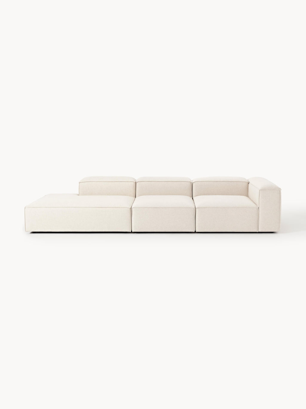 Lennon XL Linen Blend Modular Ottoman