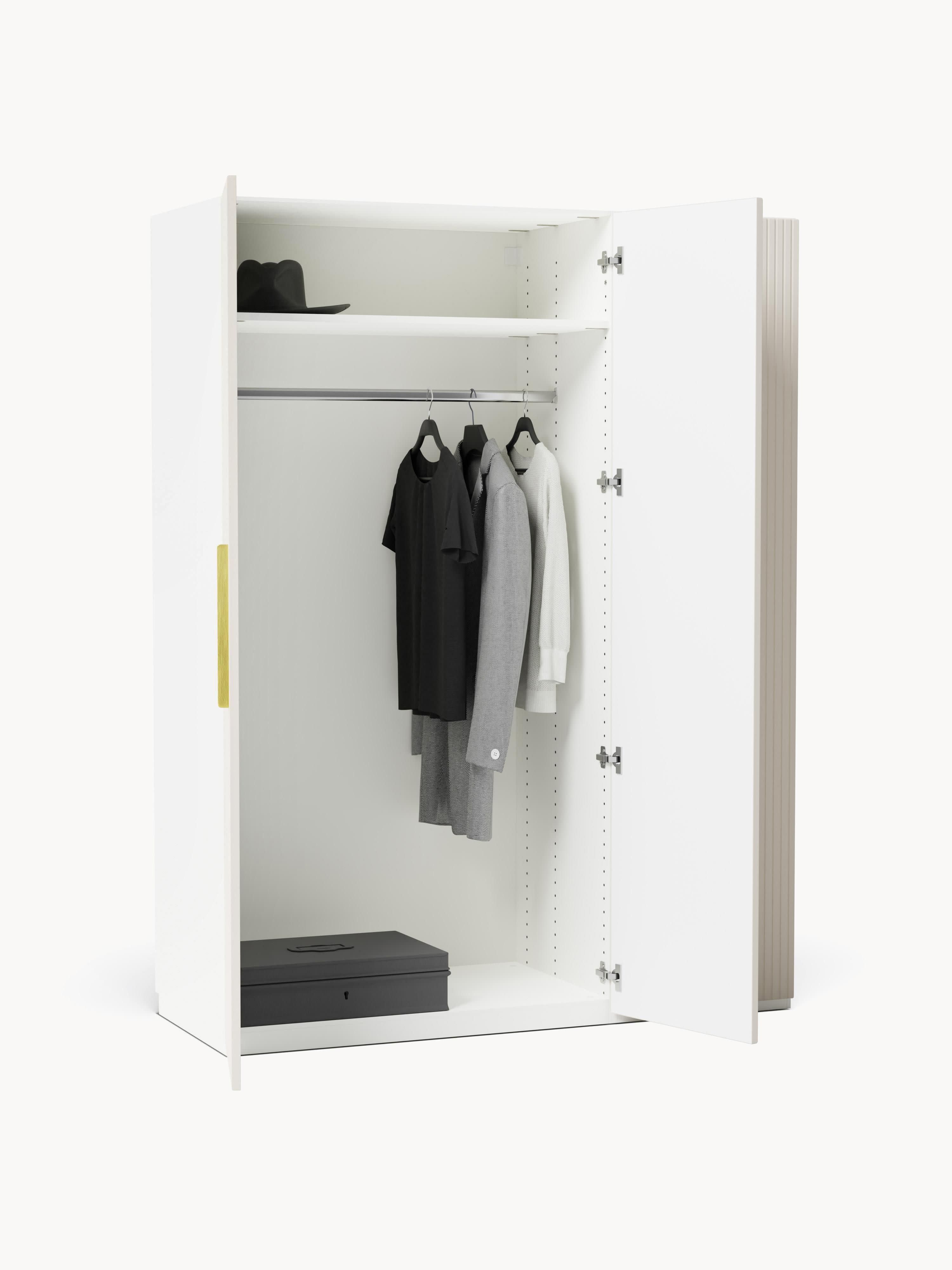 Simone Modular Revolving Door Wardrobe, 150 cm Wide, in various sizes