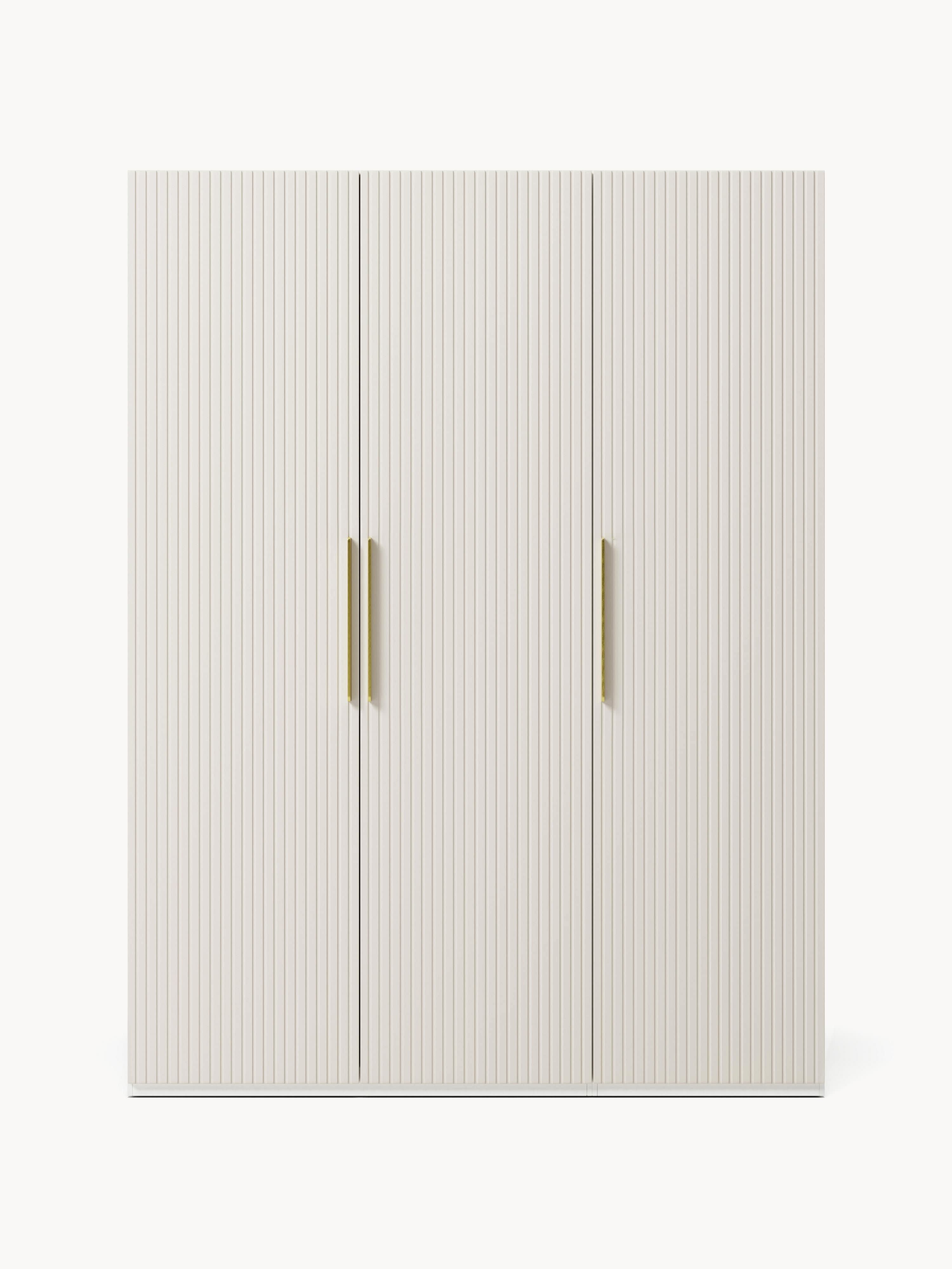 Simone Modular Revolving Door Wardrobe, 150 cm Wide, in various sizes