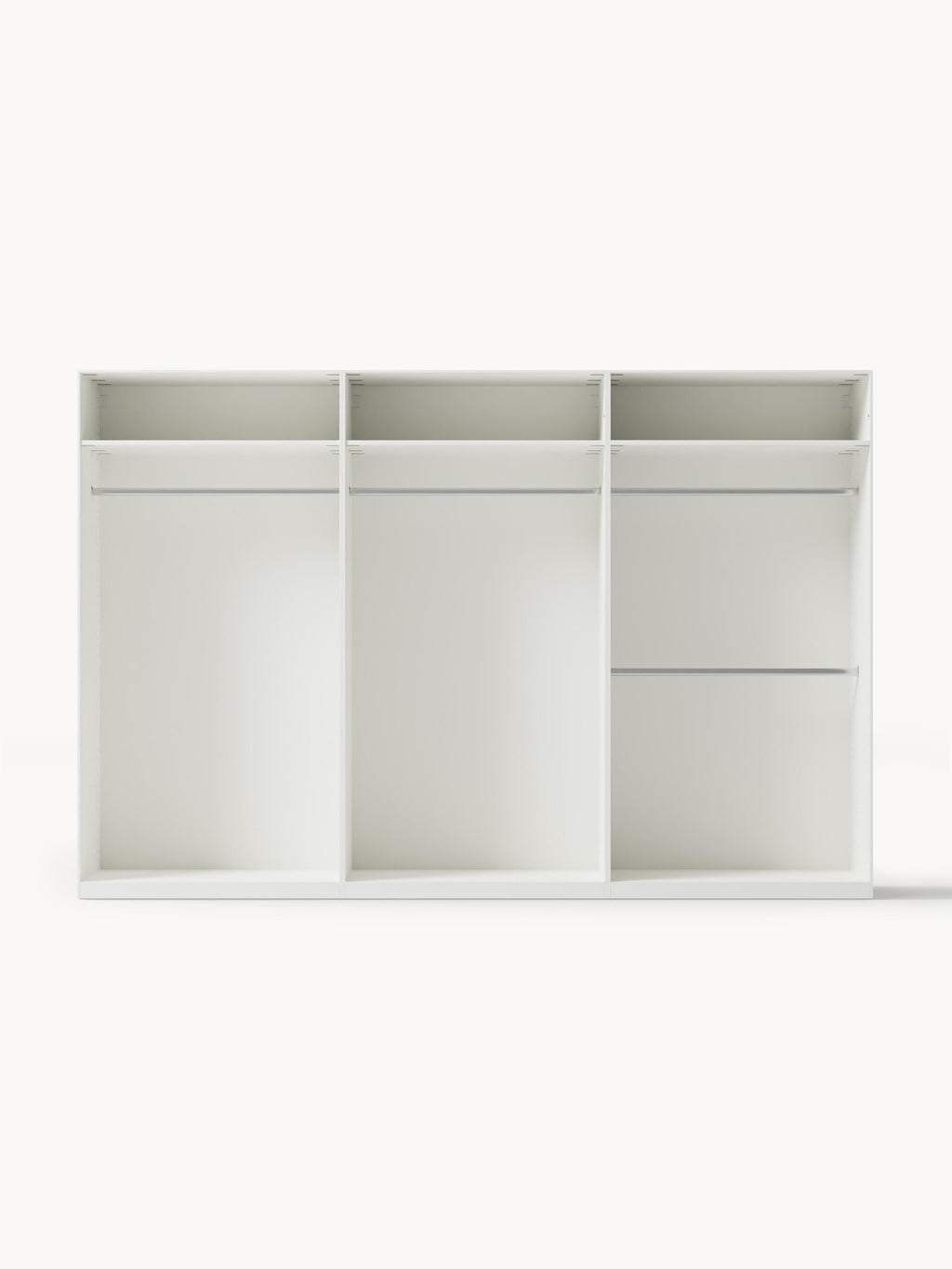 Jeanne Modular Hinged Door Wardrobe, 300 cm Wide, in various sizes