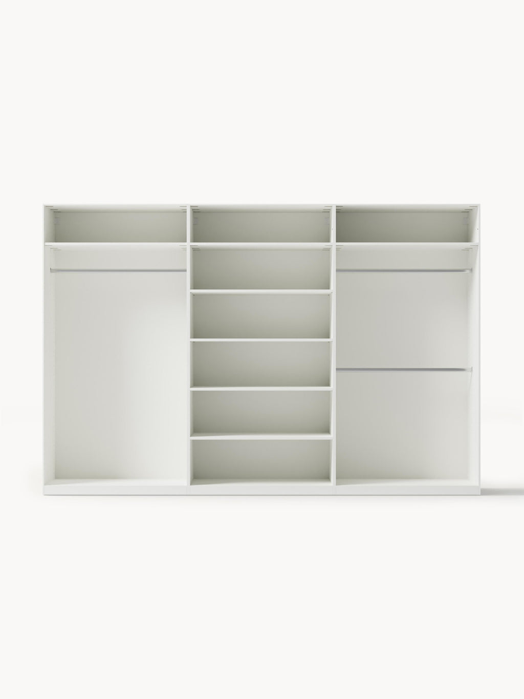 Jeanne Modular Hinged Door Wardrobe, 300 cm Wide, in various sizes