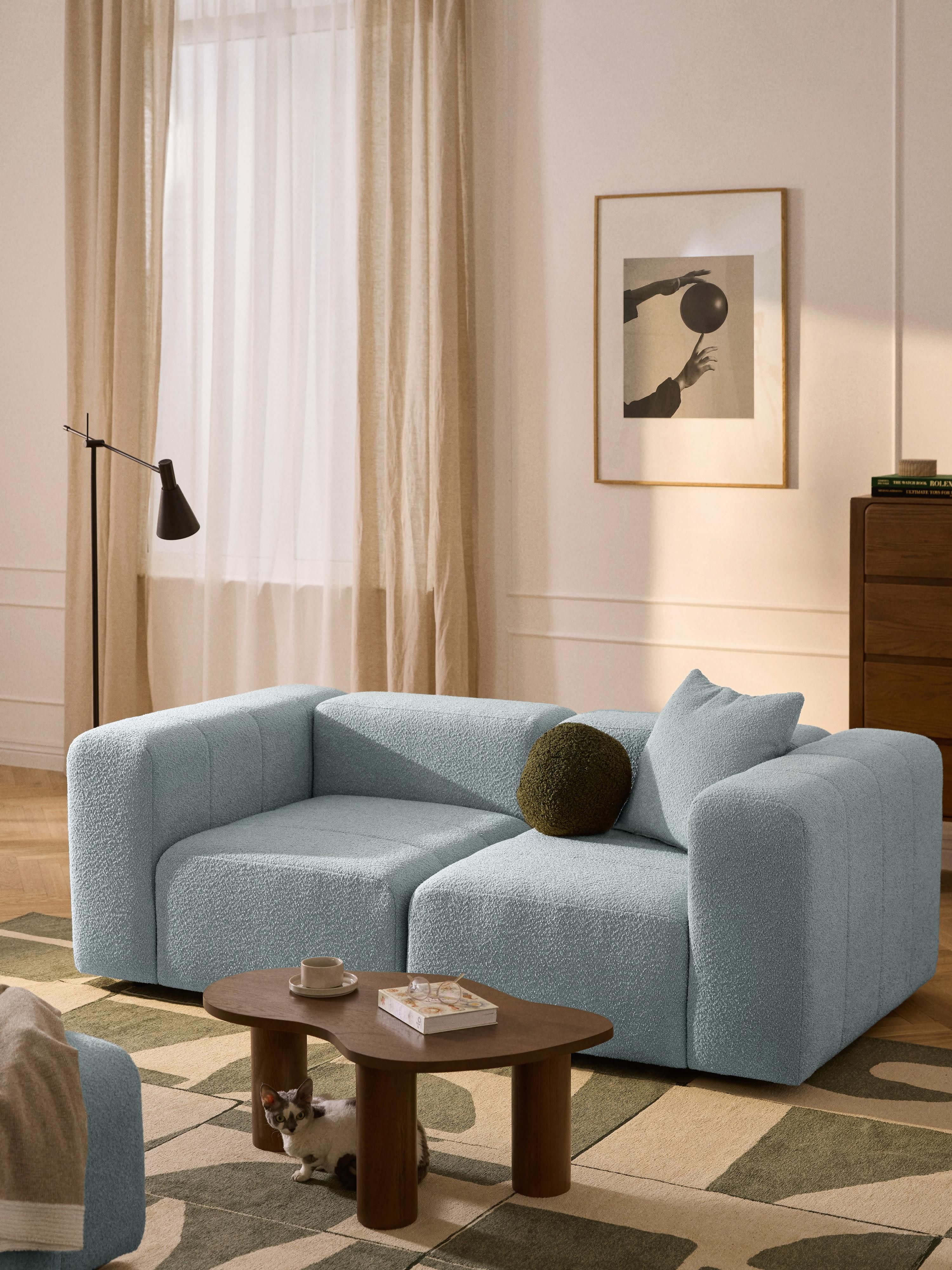 Lena Bouclé Modular Sofa (2-seater)