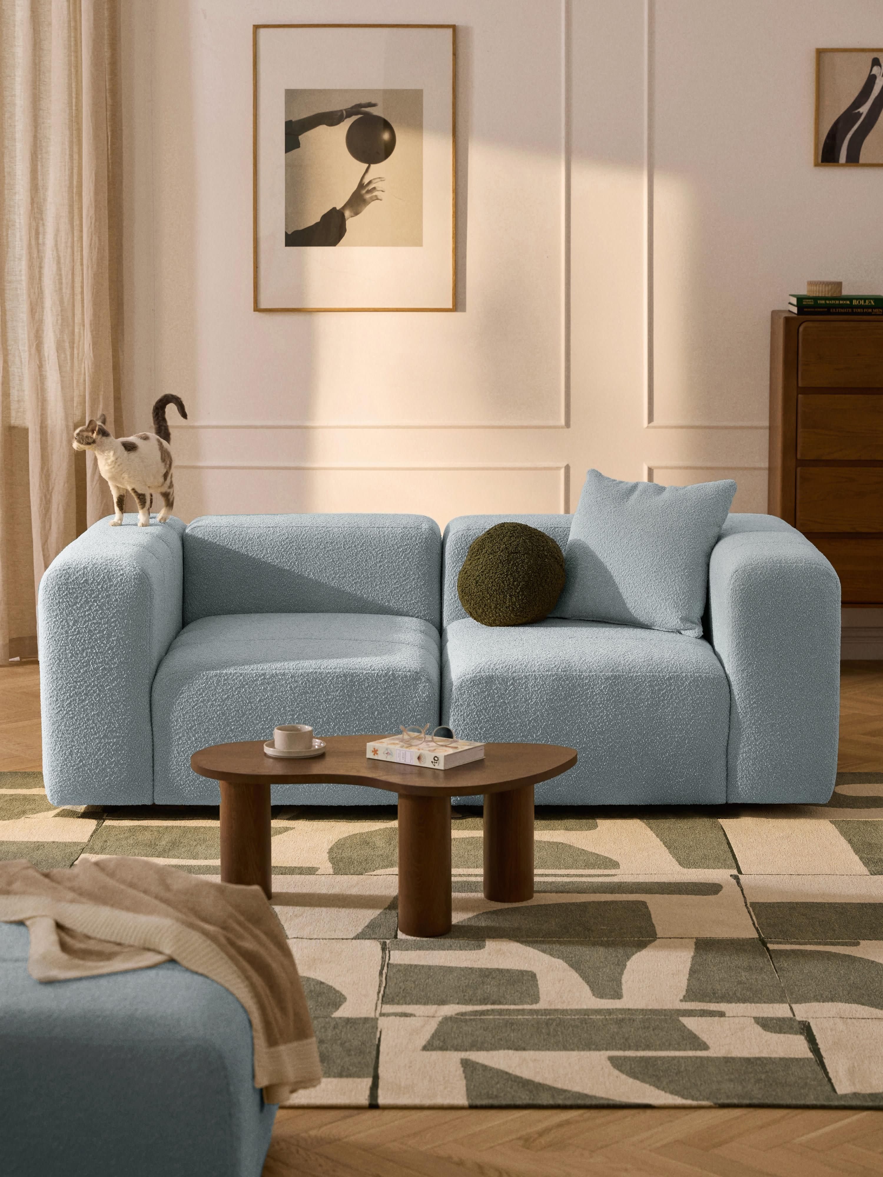 Lena Bouclé Modular Sofa (2-seater)
