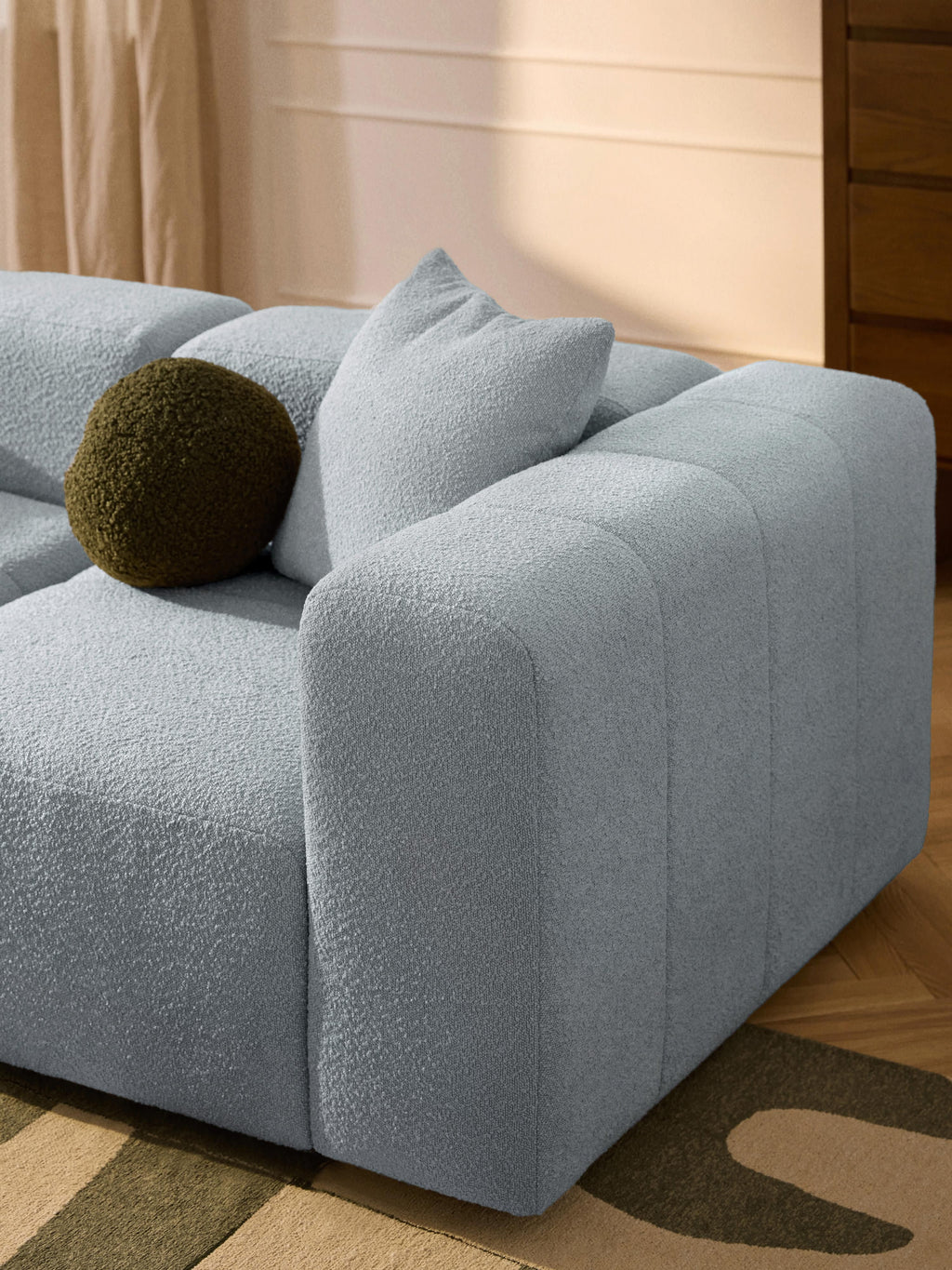 Lena Bouclé Modular Sofa (2-seater)