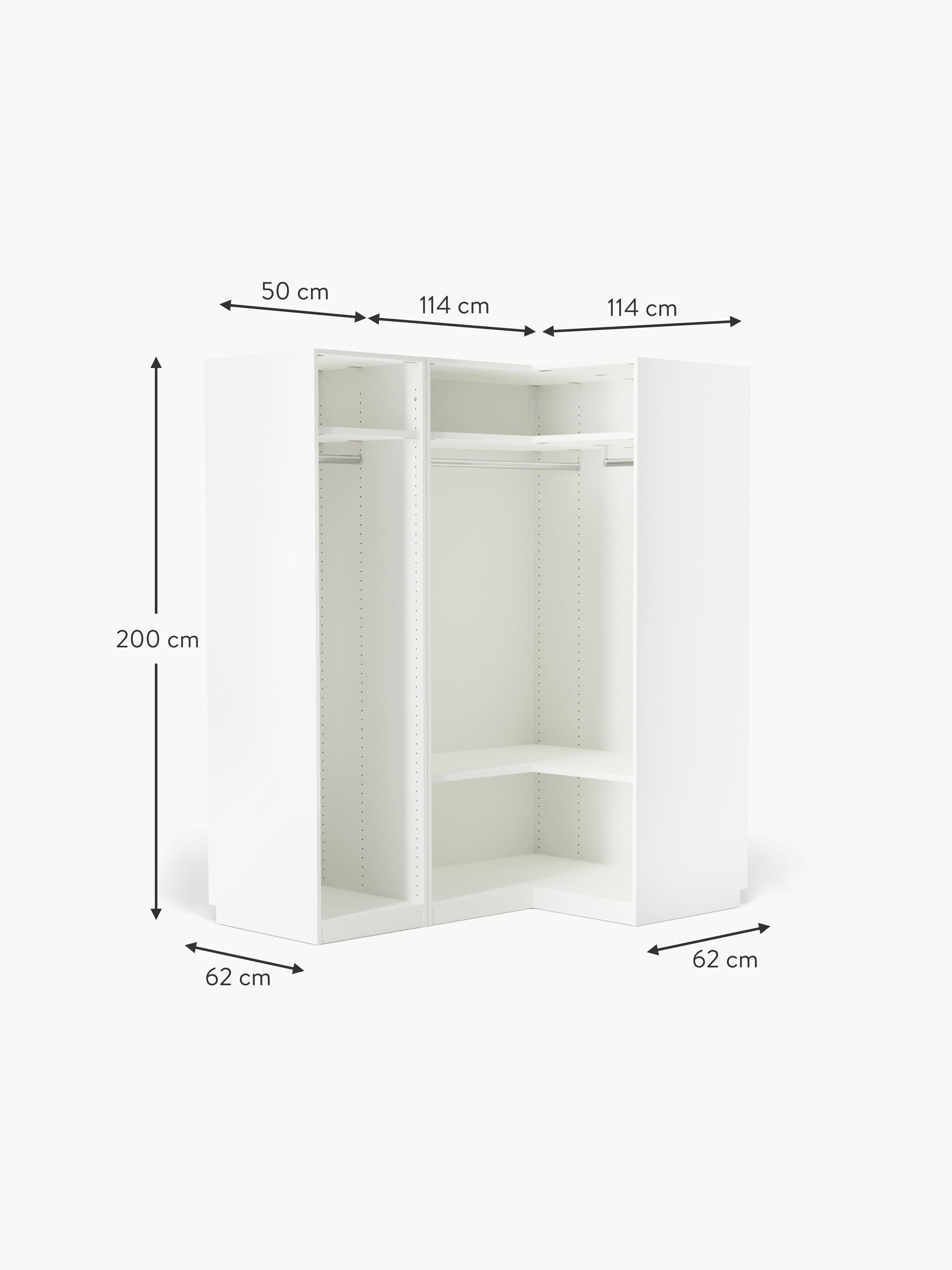 Simone Modular Corner Wardrobe, 165 cm Wide, in various sizes