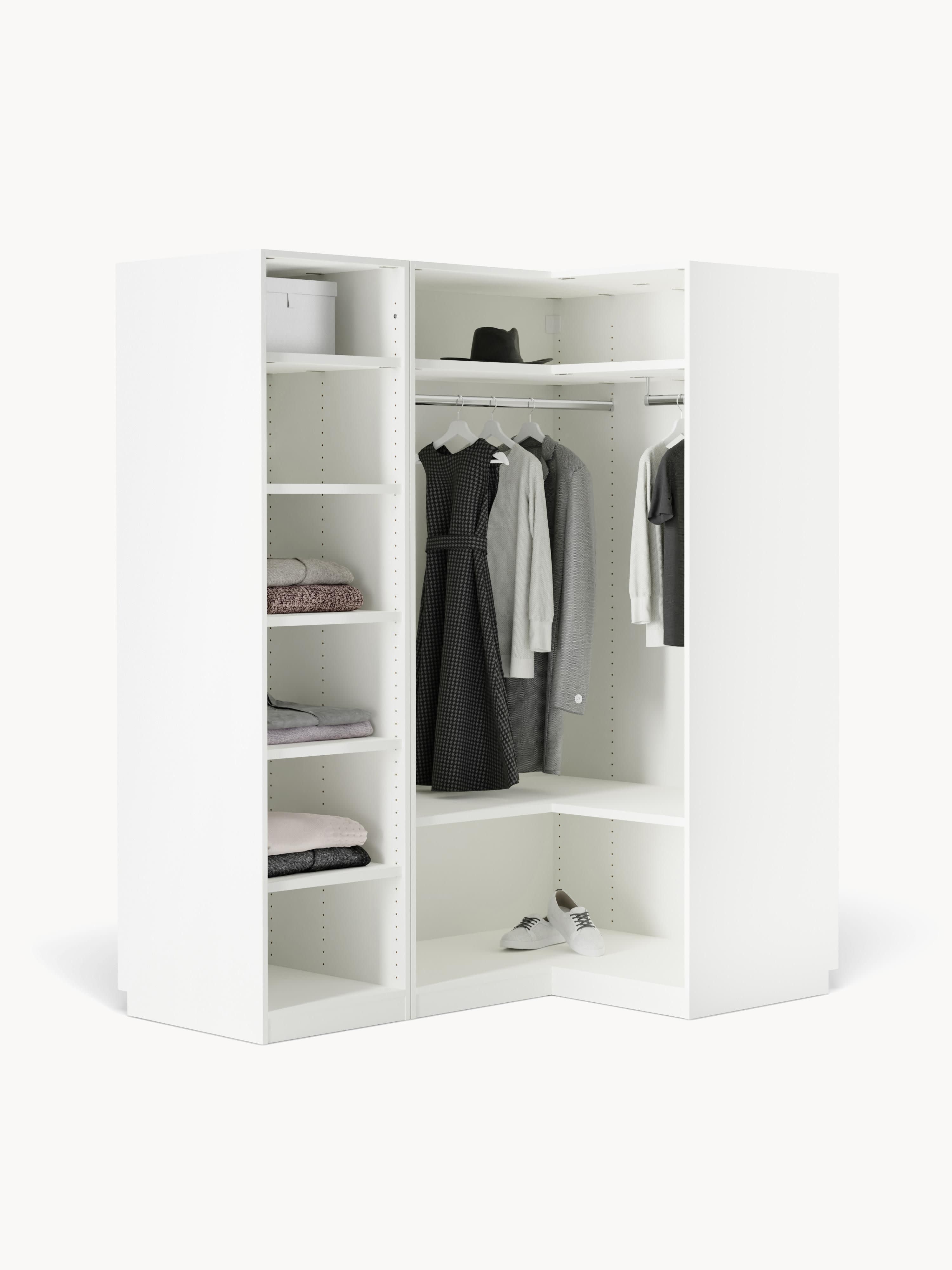 Simone Modular Corner Wardrobe, 165 cm Wide, in various sizes