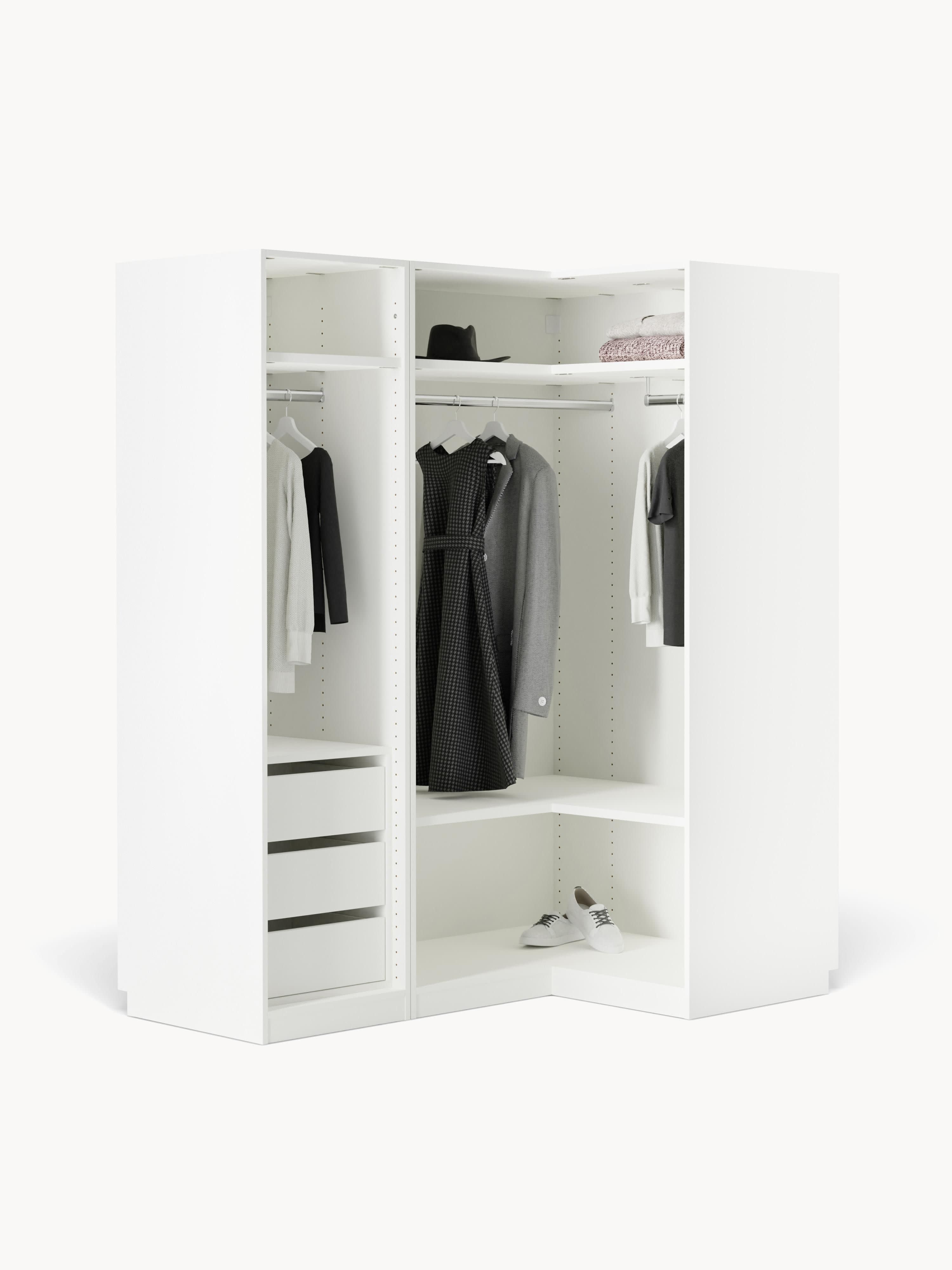 Simone Modular Corner Wardrobe, 165 cm Wide, in various sizes
