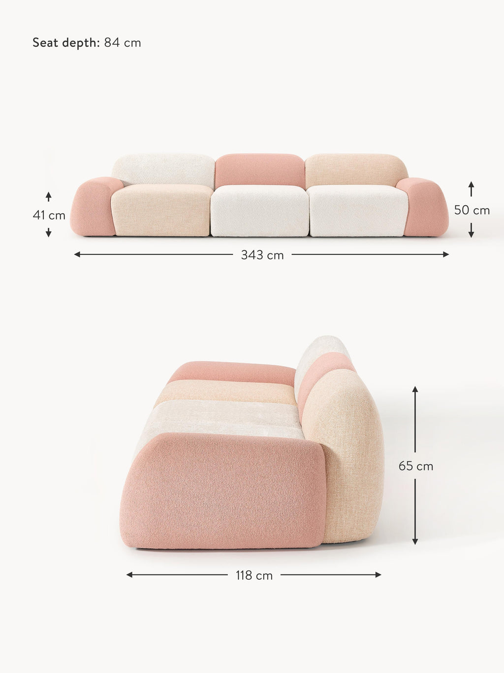 Wolke Modular Sofa (4-seater), Fuorisalone Edition