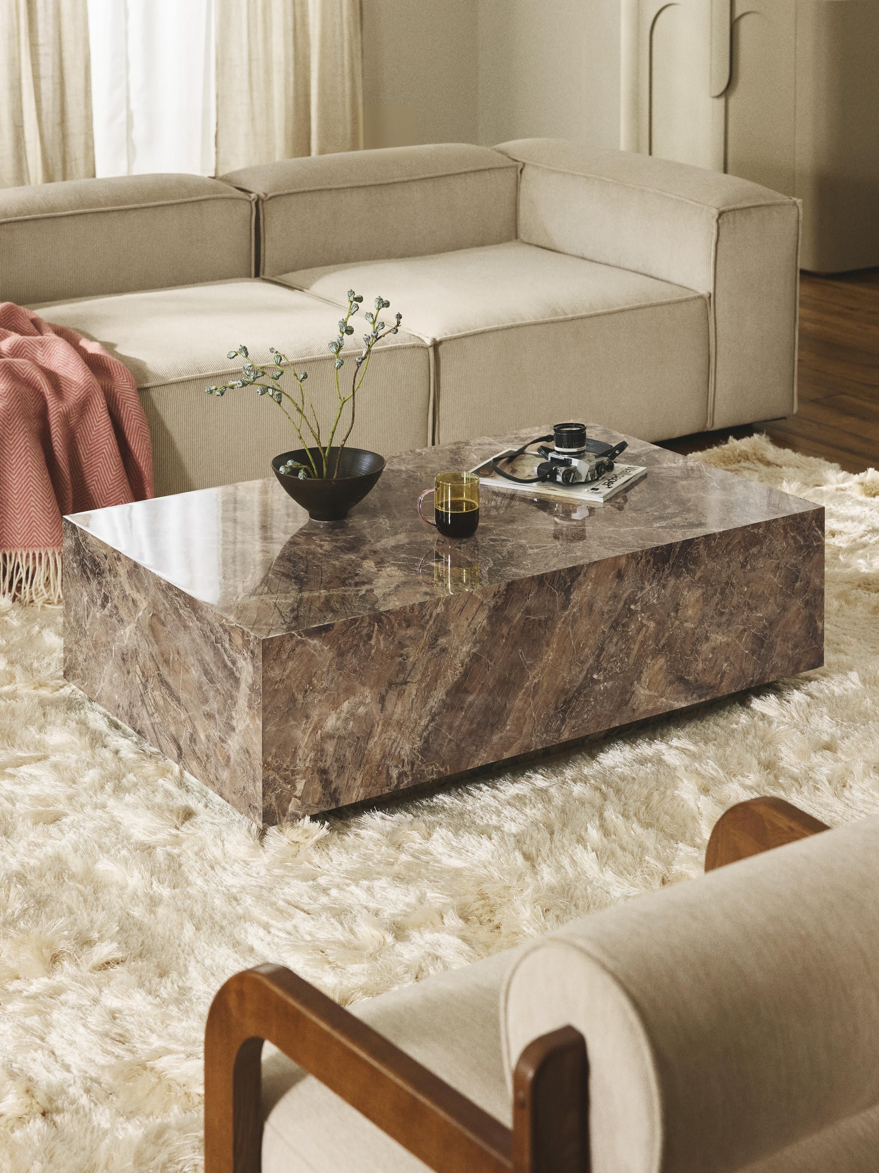 Lesley Marble Effect Coffee Table