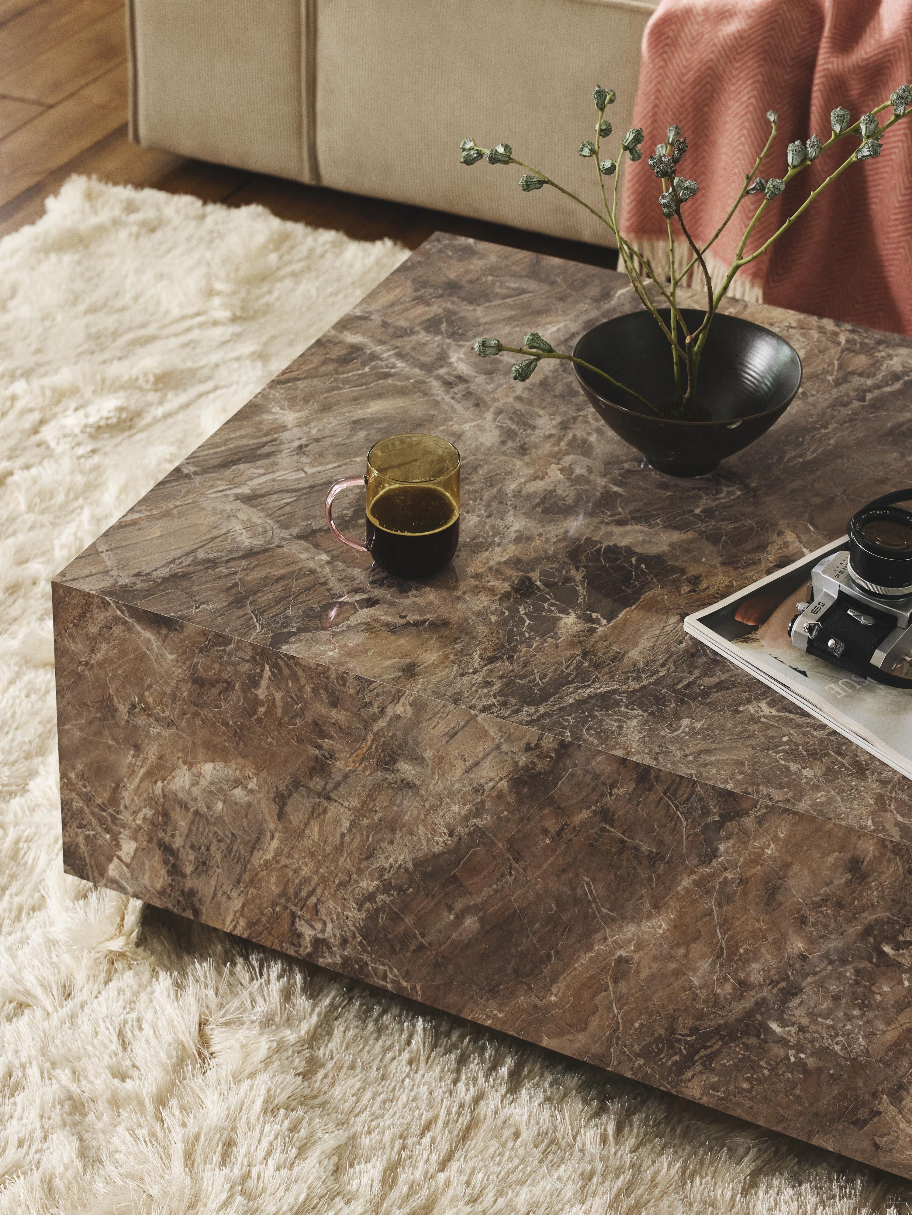 Lesley Marble Effect Coffee Table