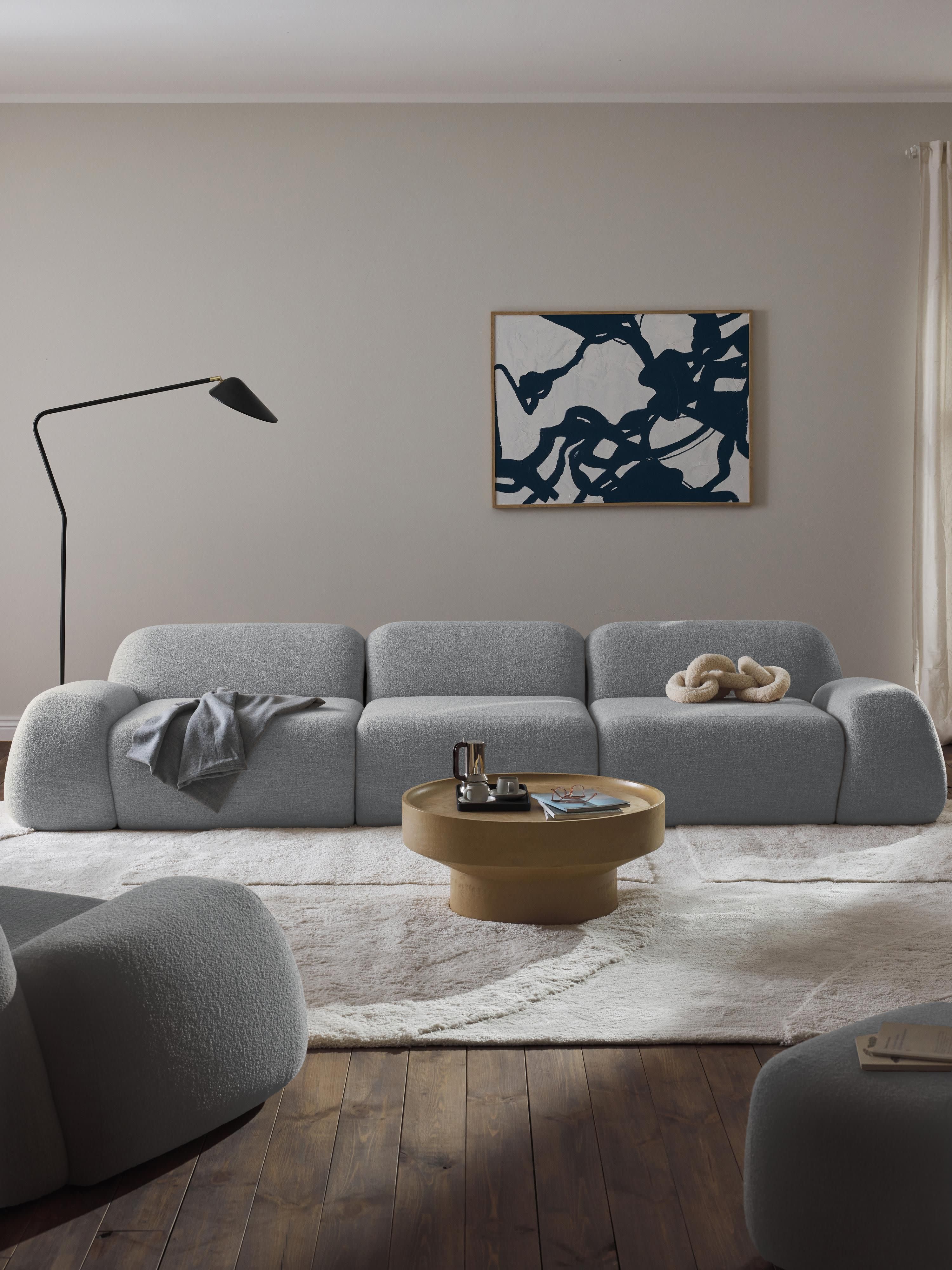 Wolke Modular Bouclé Sofa (4-seater)