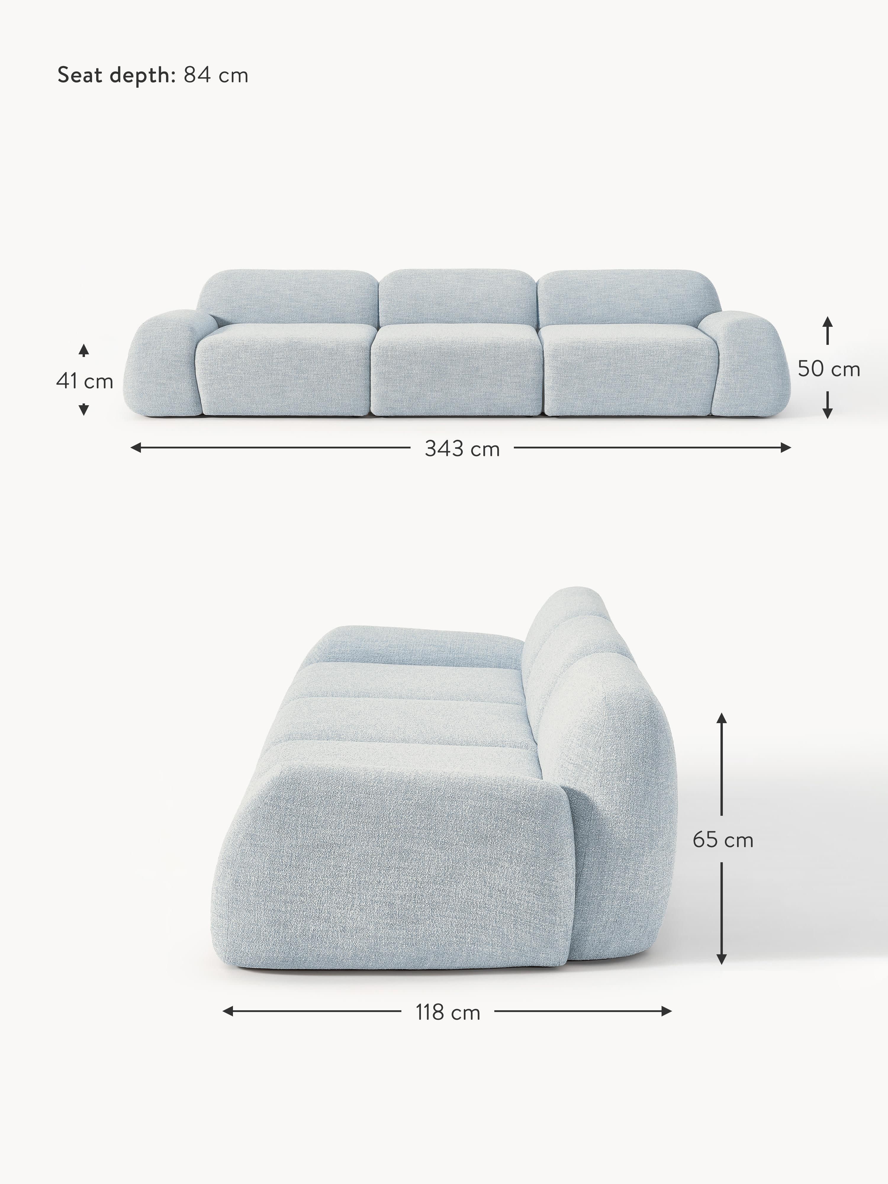 Wolke Modular Bouclé Sofa (4-seater)