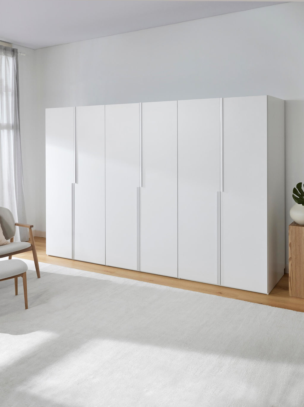 Leon Modular Hinged Door Wardrobe, 300 cm Wide, in various sizes