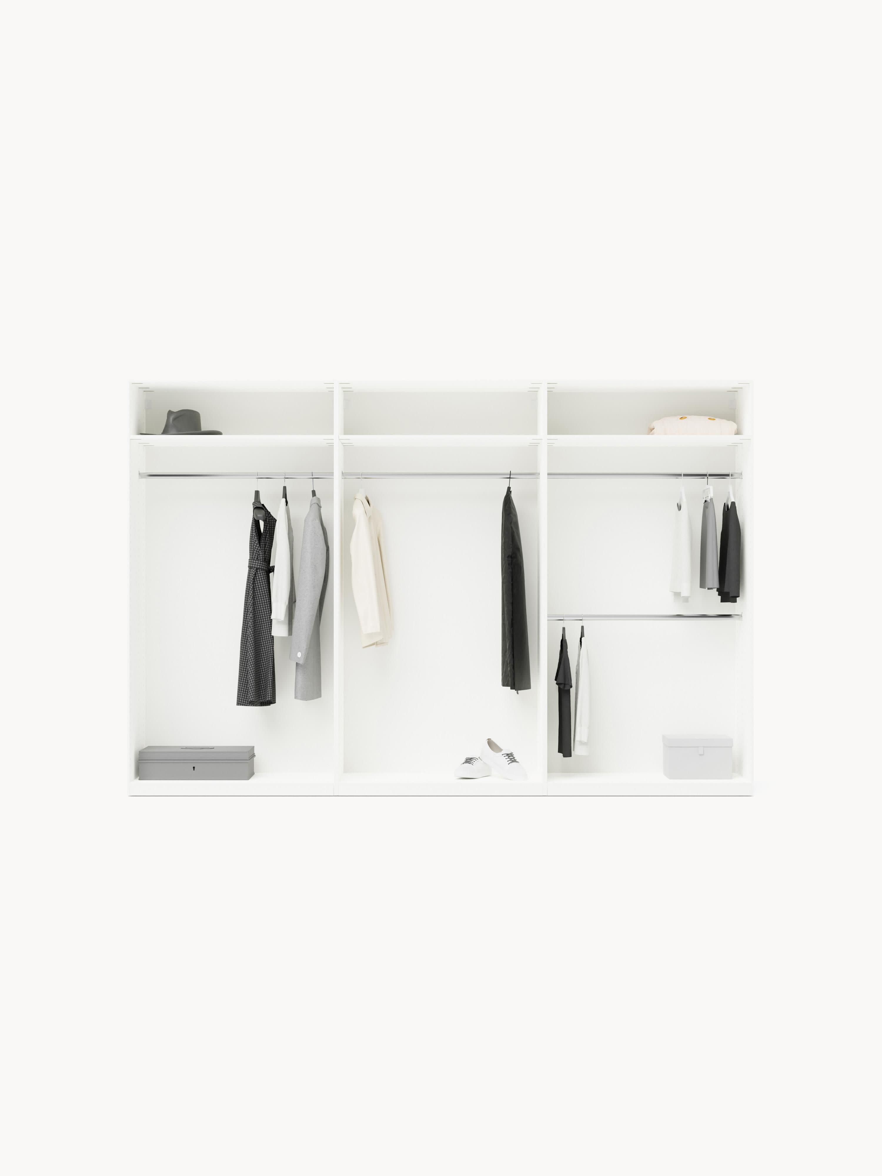 Leon Modular Hinged Door Wardrobe, 300 cm Wide, in various sizes