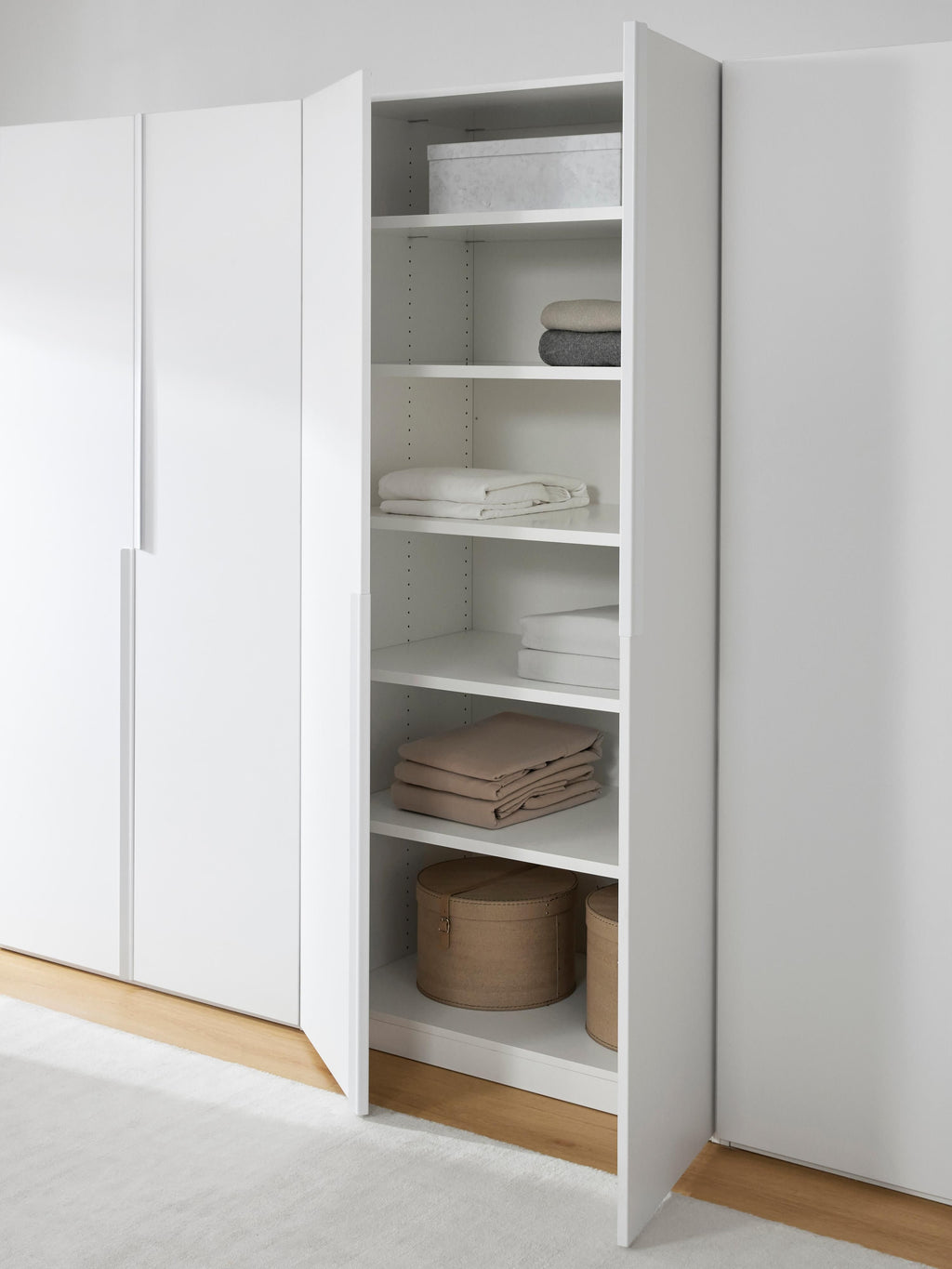 Leon Modular Hinged Door Wardrobe, 300 cm Wide, in various sizes