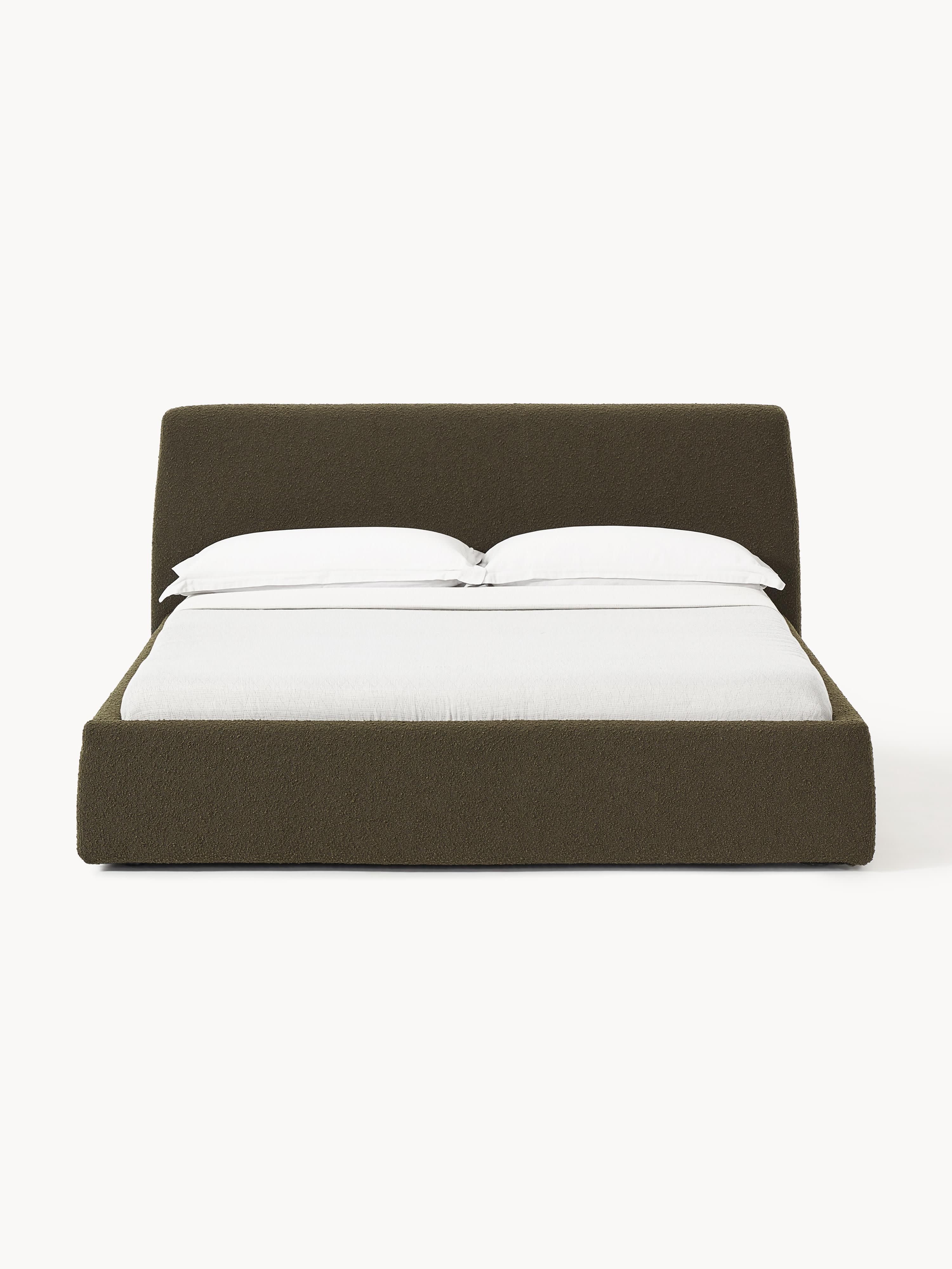 Cloud Upholstered Bouclé Bed