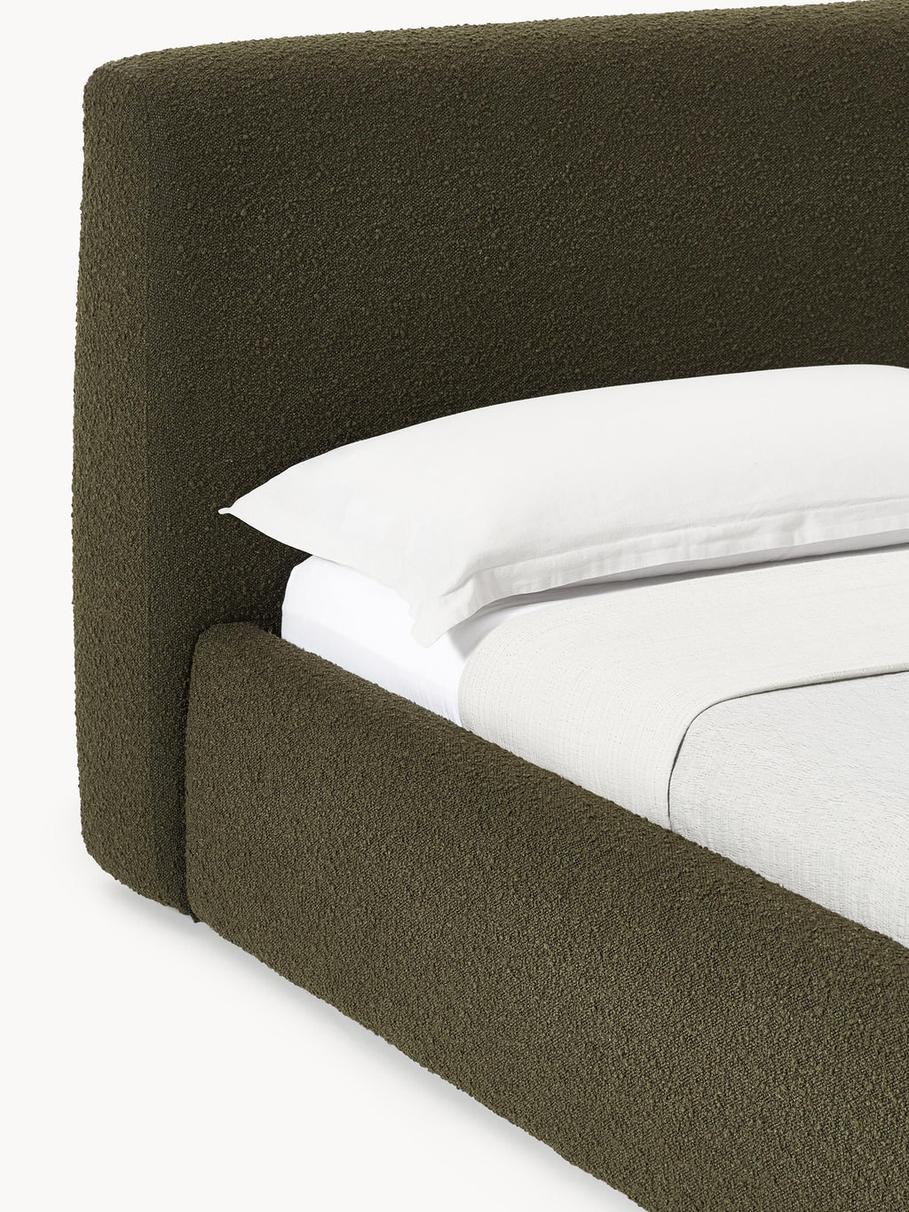 Cloud Upholstered Bouclé Bed