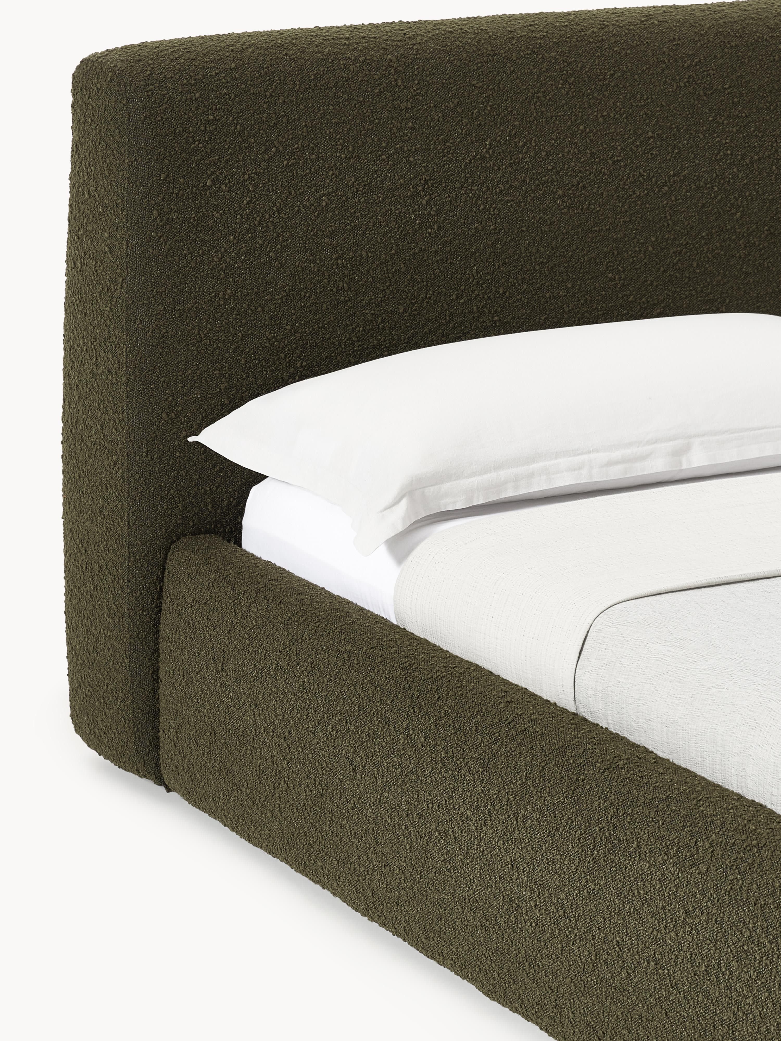 Cloud Upholstered Bouclé Bed