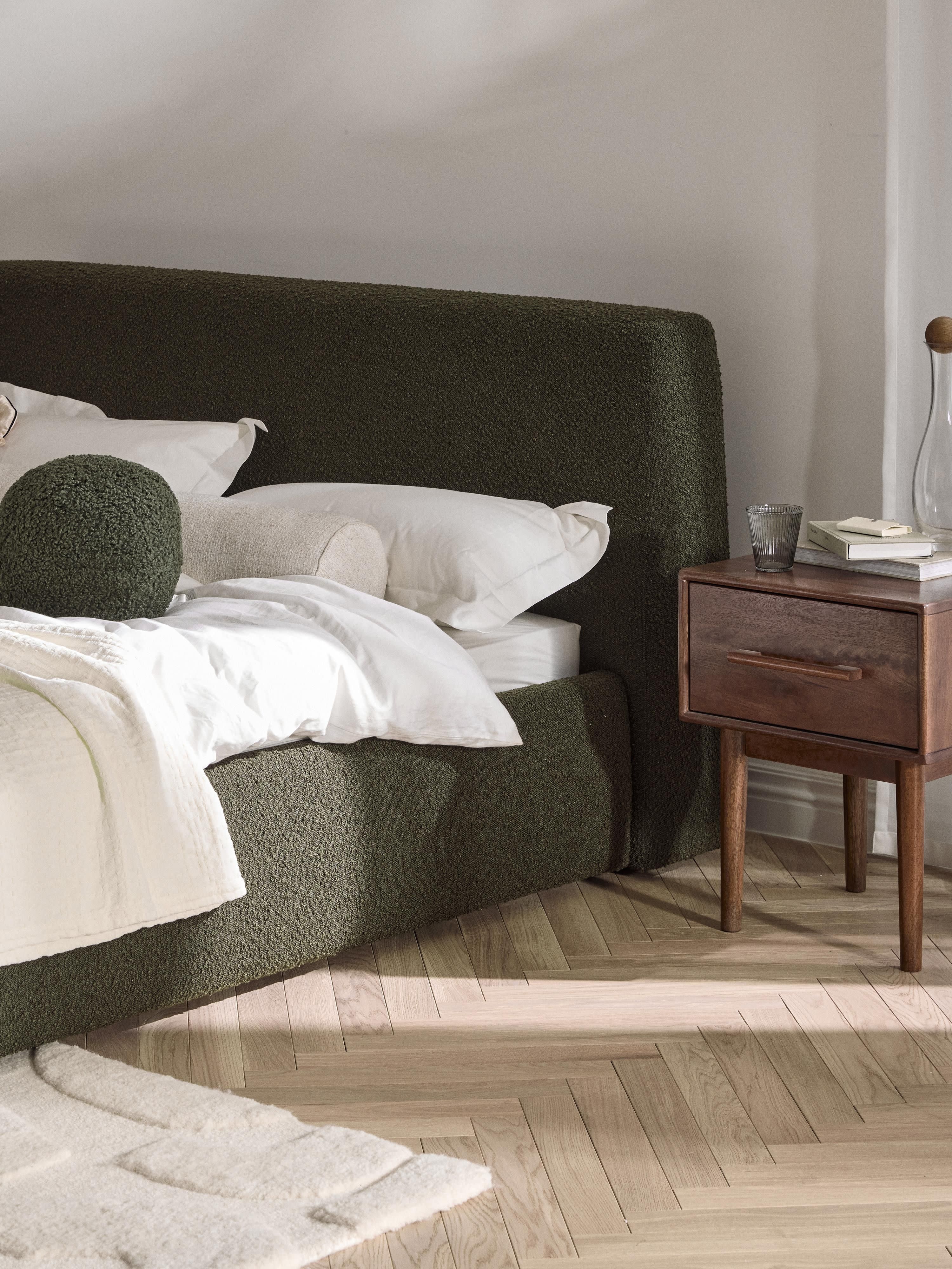 Cloud Upholstered Bouclé Bed