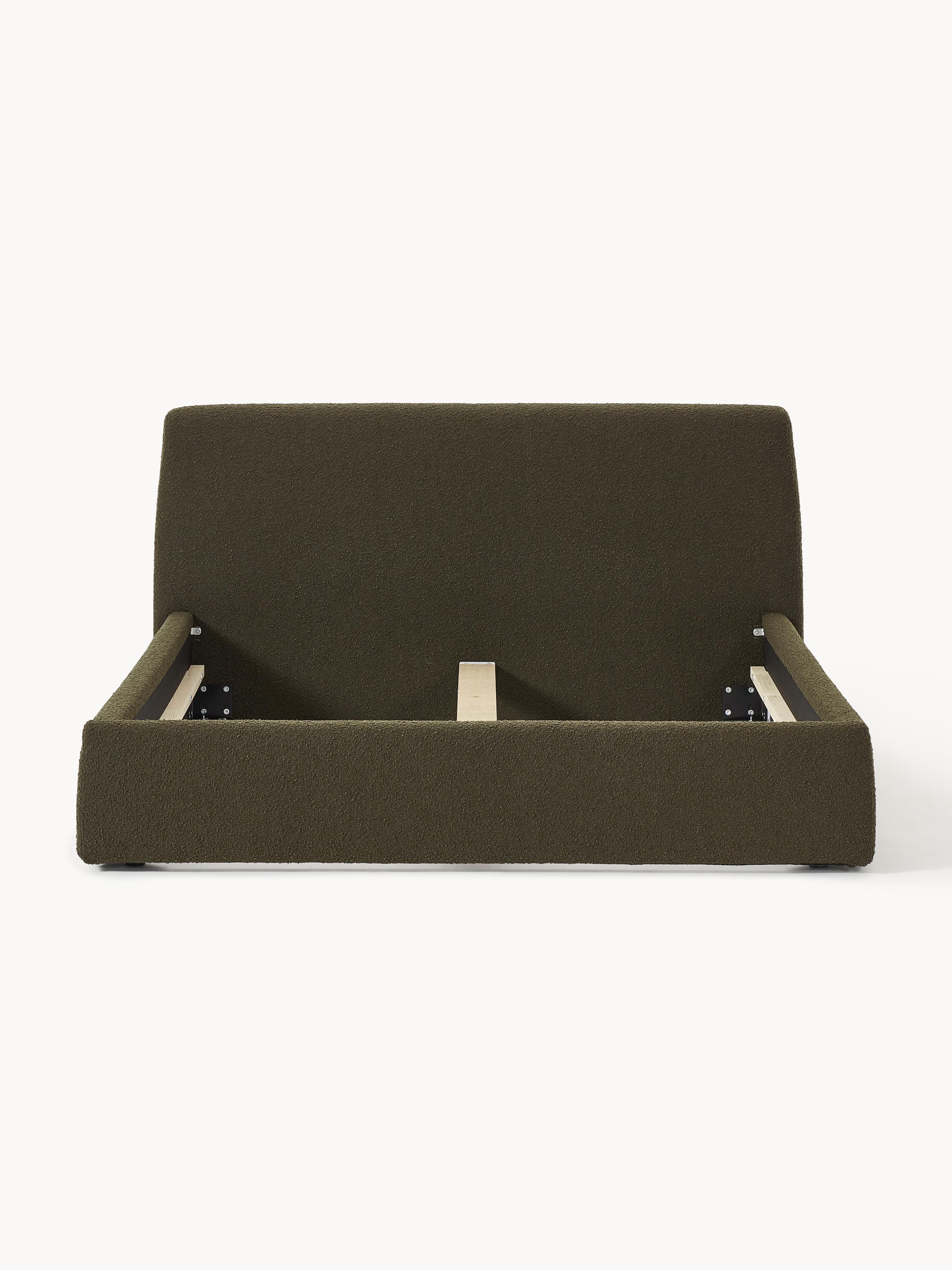 Cloud Upholstered Bouclé Bed
