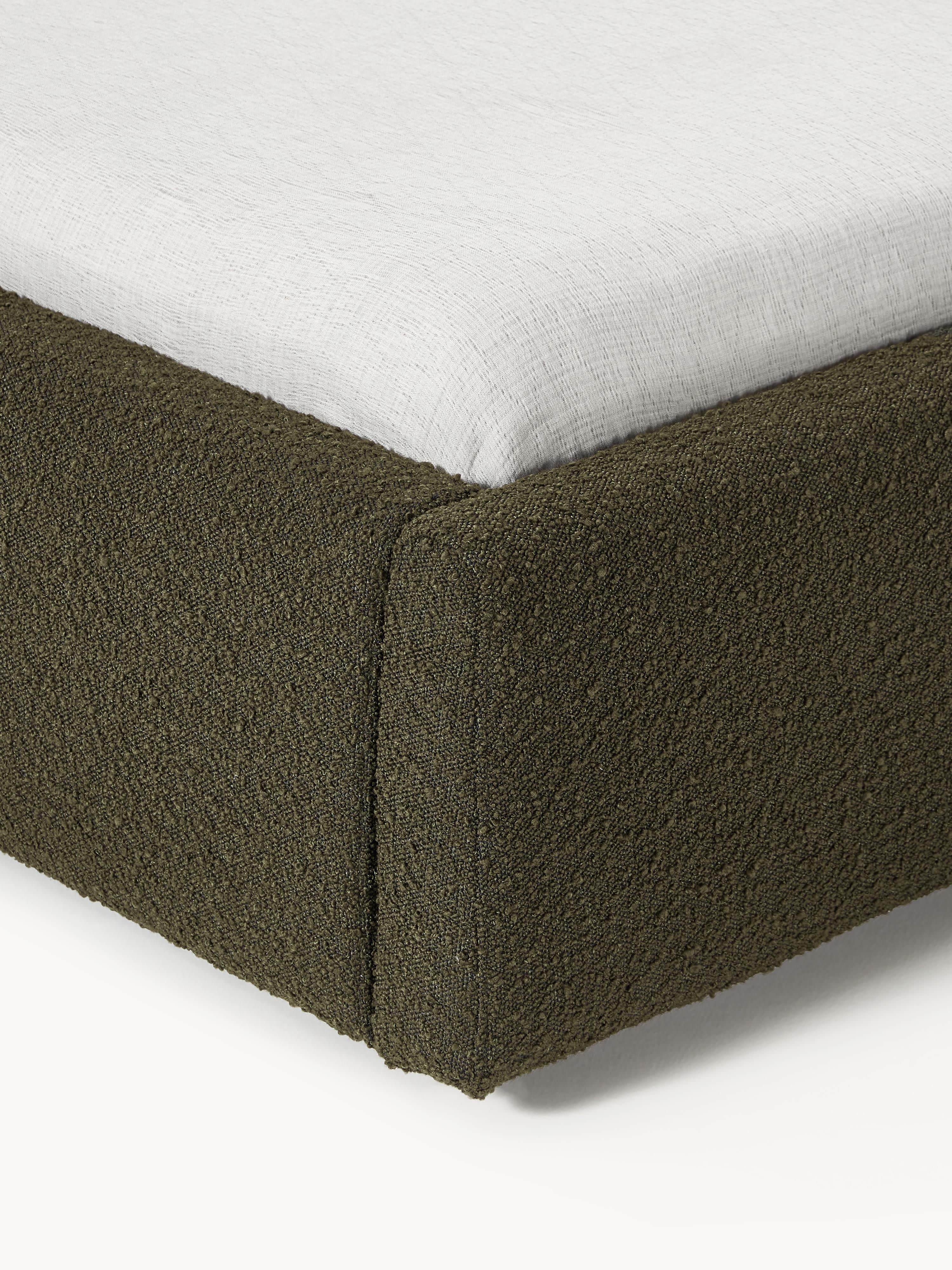 Cloud Upholstered Bouclé Bed
