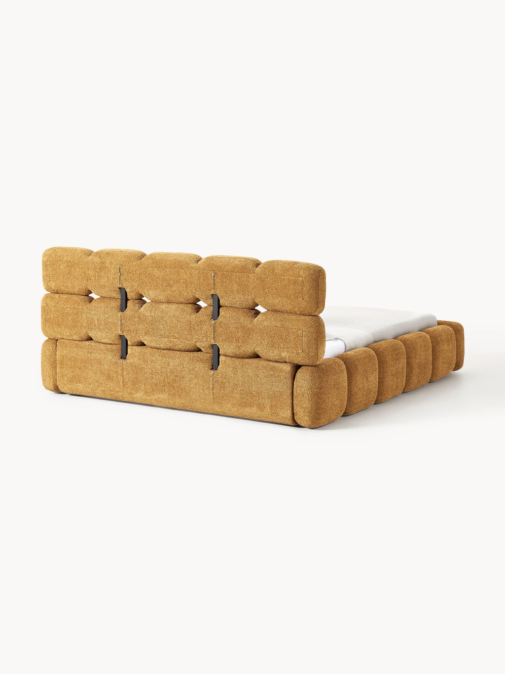 Tayla Upholstered Teddy Bouclé Bed with Storage Space