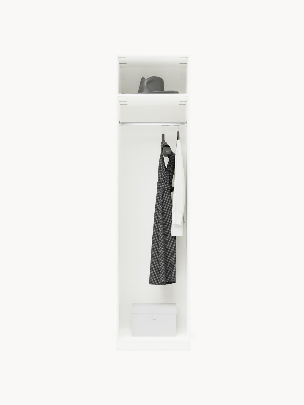 Simone Modular Revolving Door Wardrobe, 50 cm Wide, in various sizes