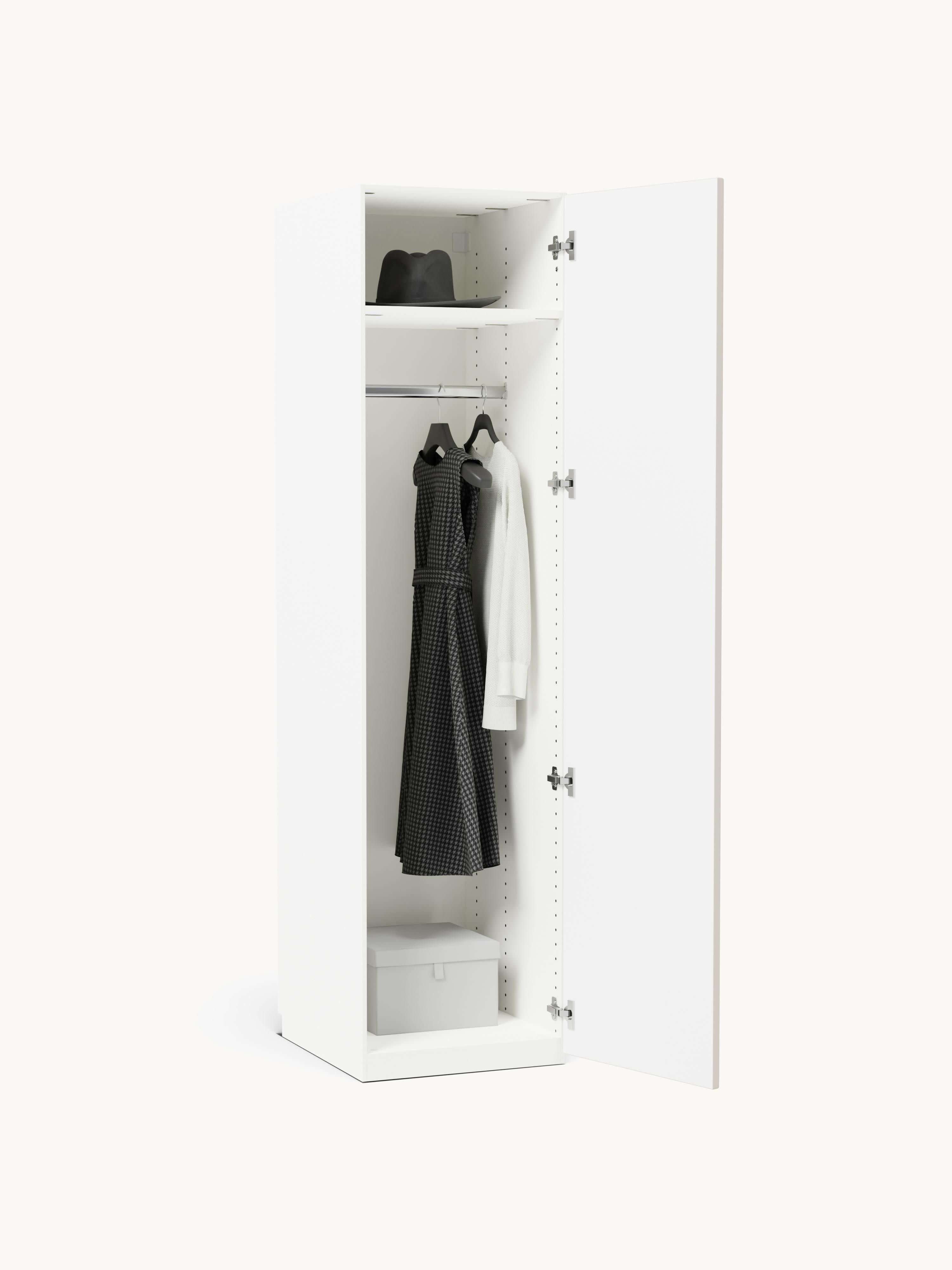 Simone Modular Revolving Door Wardrobe, 50 cm Wide, in various sizes