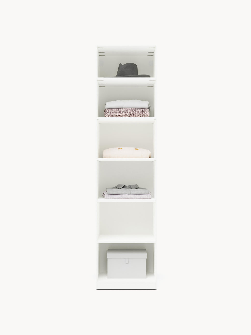 Simone Modular Revolving Door Wardrobe, 50 cm Wide, in various sizes